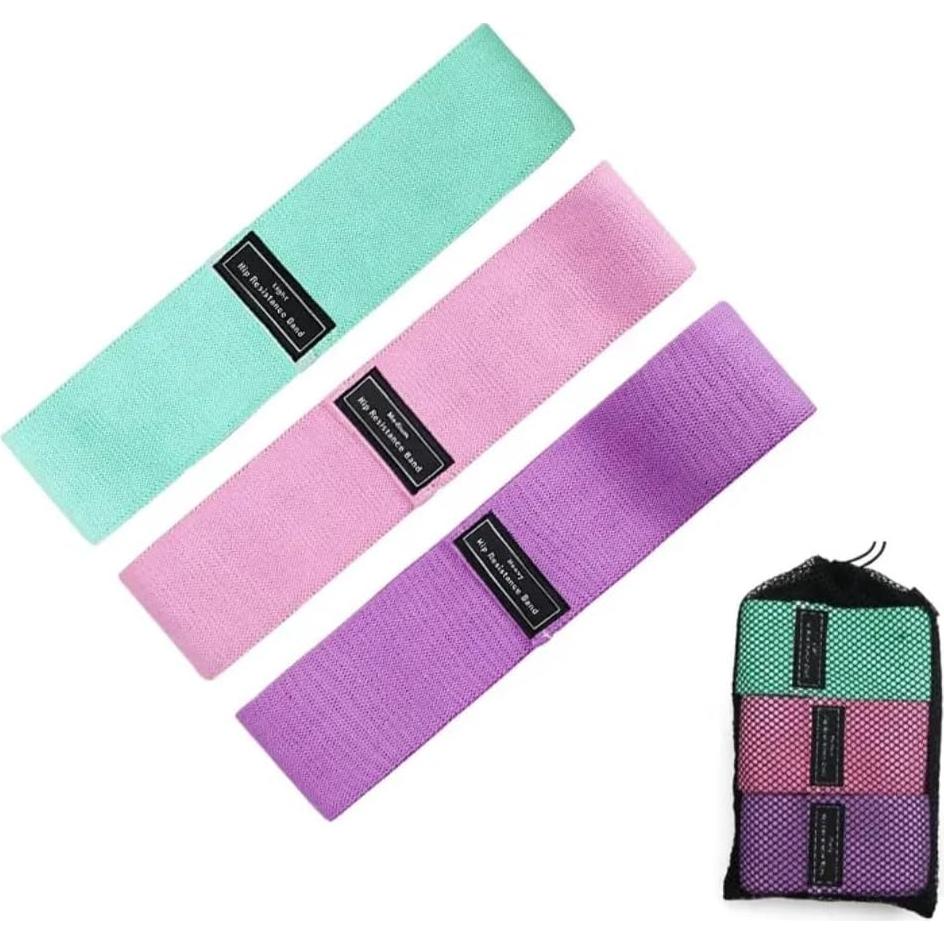 Set de Bandas de Resistencia Genérico - 3 Niveles para Ejercicio