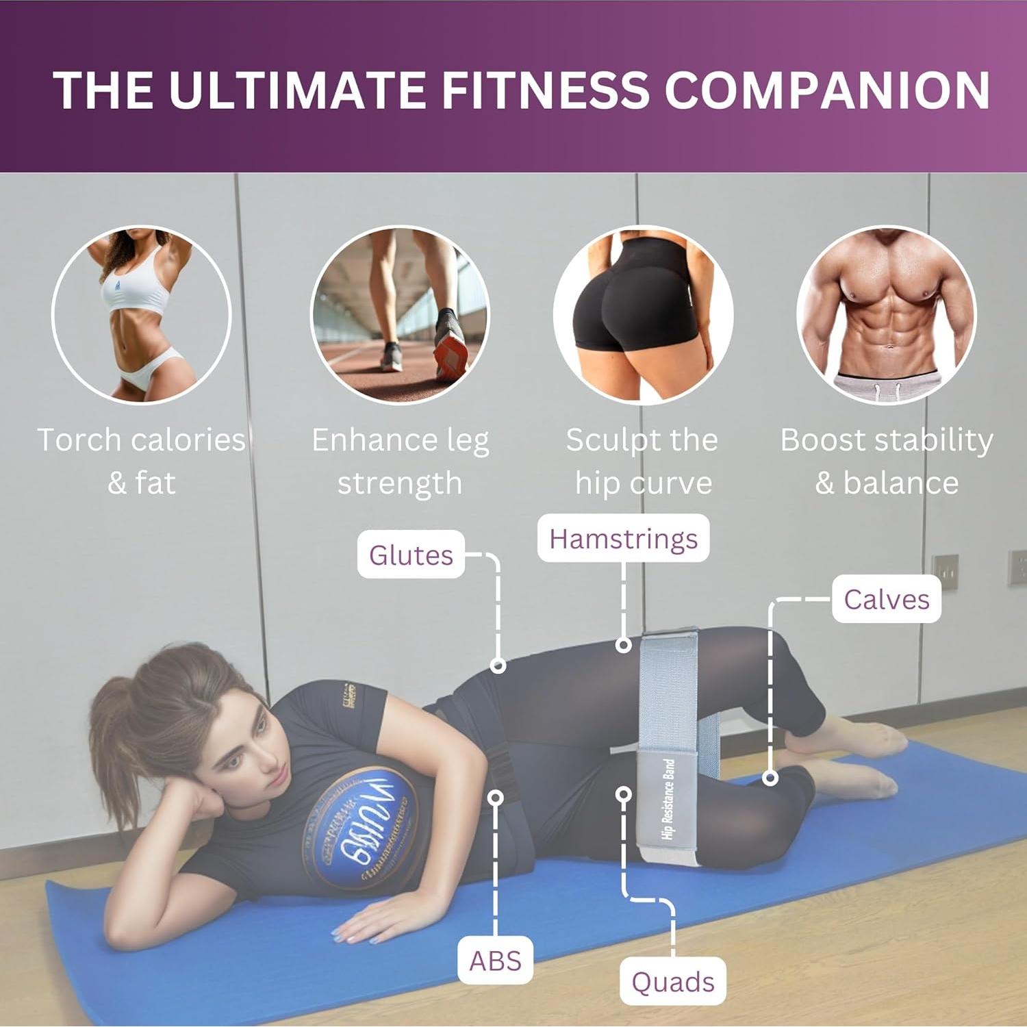 Bandas de Resistencia Ajustables Tesistance para Glúteos - Alta Calidad