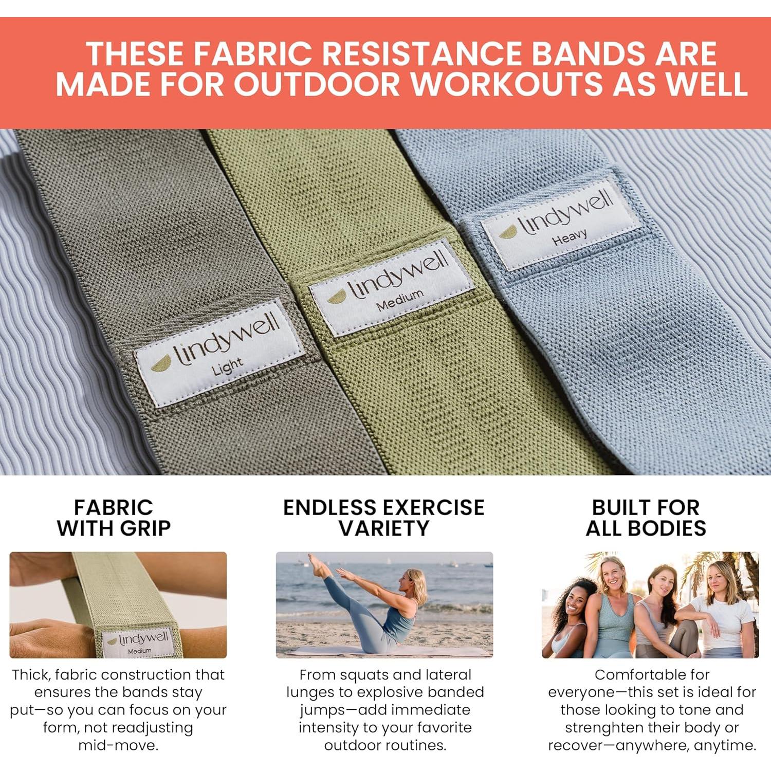 Bandas de Resistencia Lindywell para Ejercicio - 3 Niveles