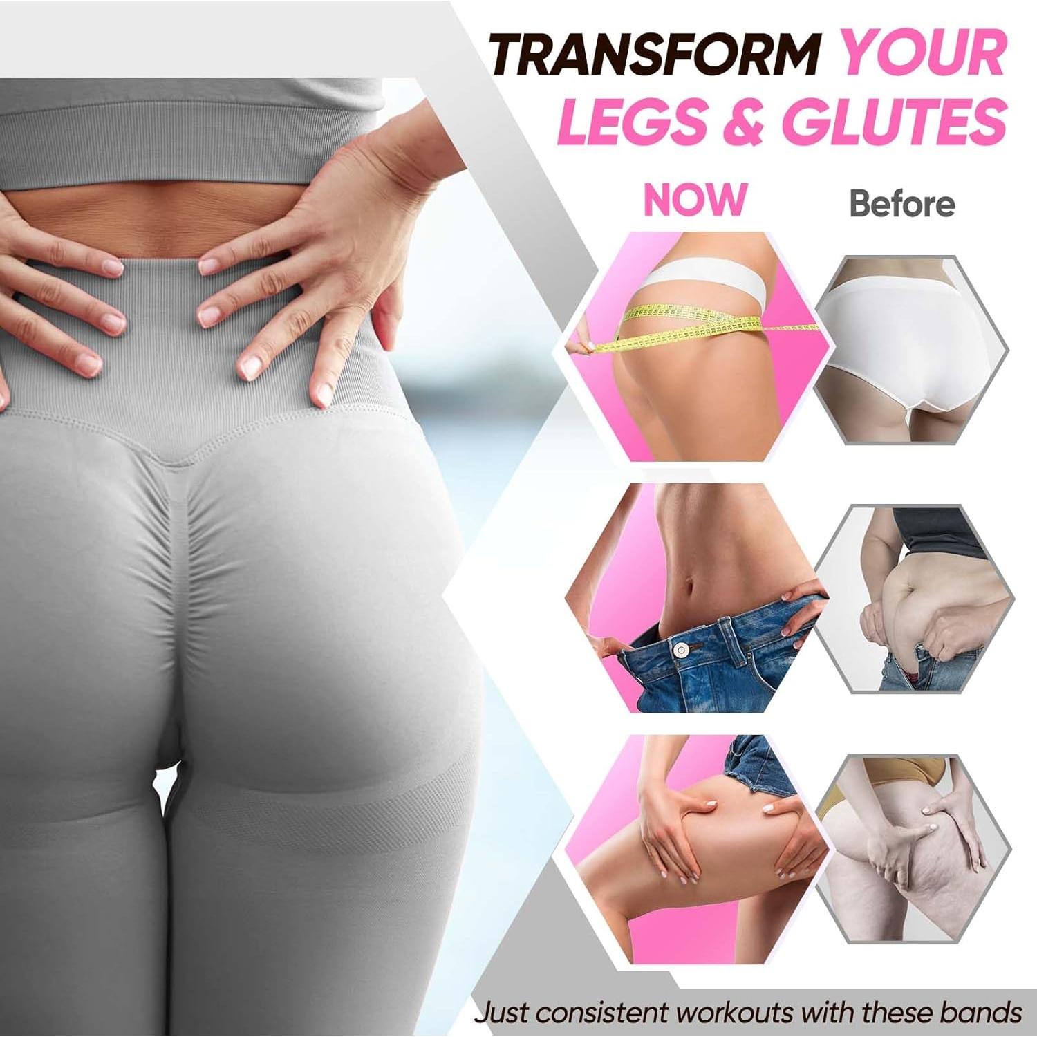 Bandas de Resistencia para Tobillos NTIUYOT Rosa - 3 Niveles