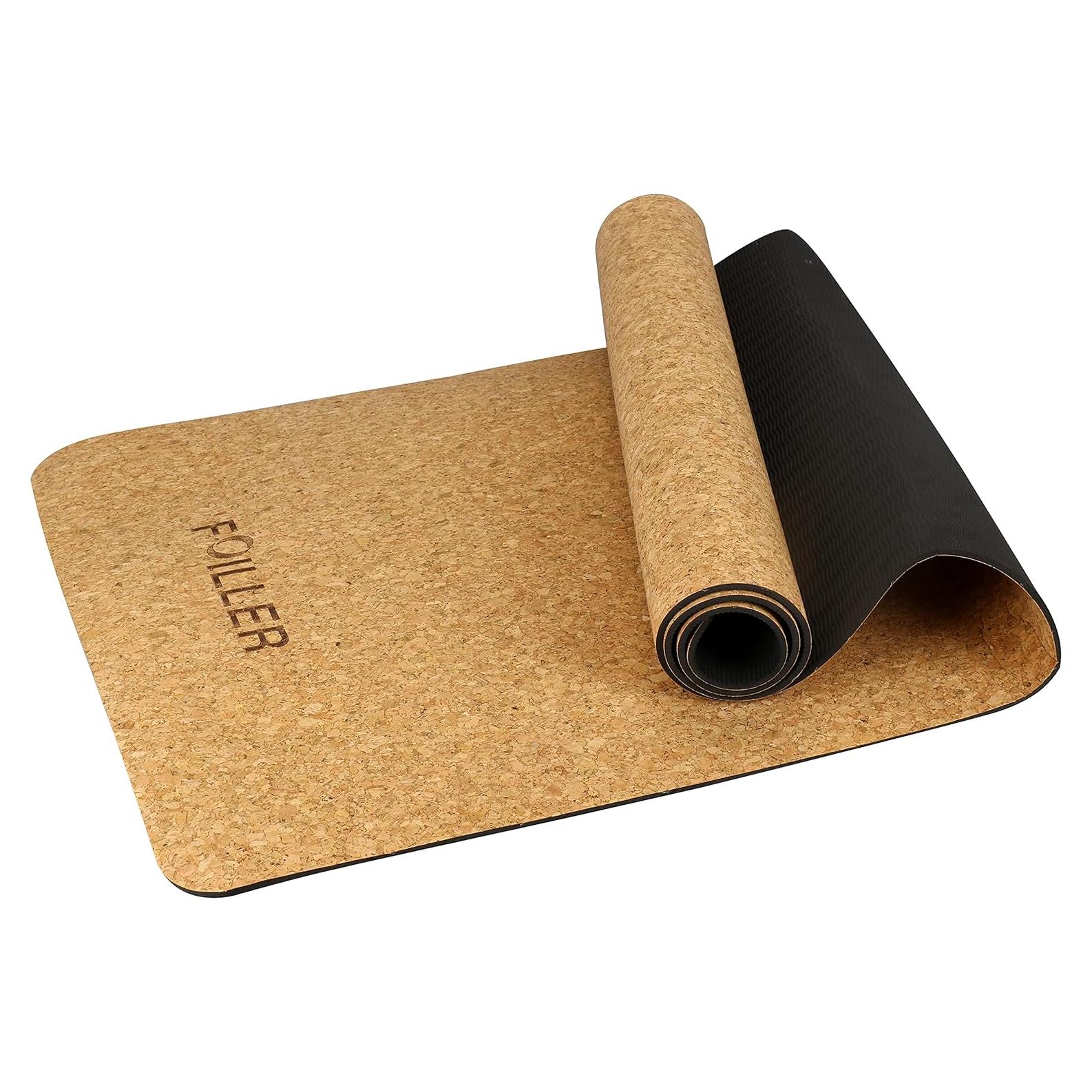 Alfombrilla de Yoga de Corcho Foiller 183x61cm Antideslizante