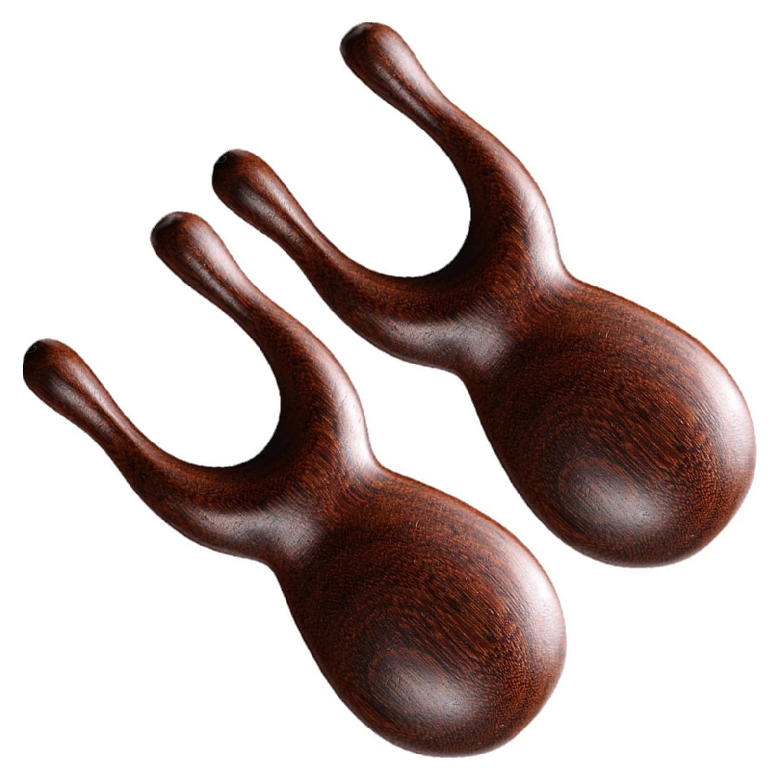 Herramienta de Masaje Gua Sha de Madera Natural JIAXING - 9.5x3cm