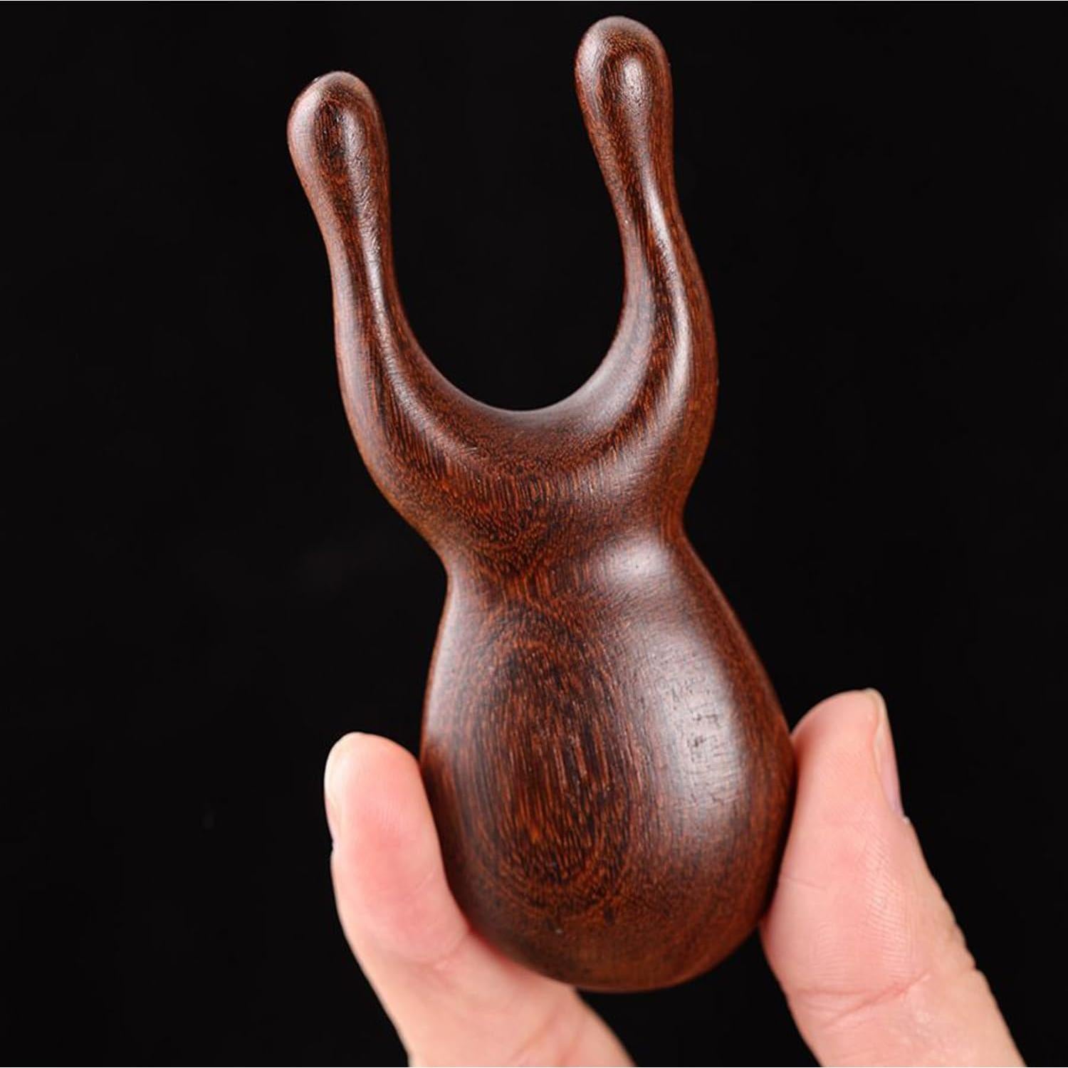 Herramienta de Masaje Gua Sha de Madera Natural JIAXING - 9.5x3cm