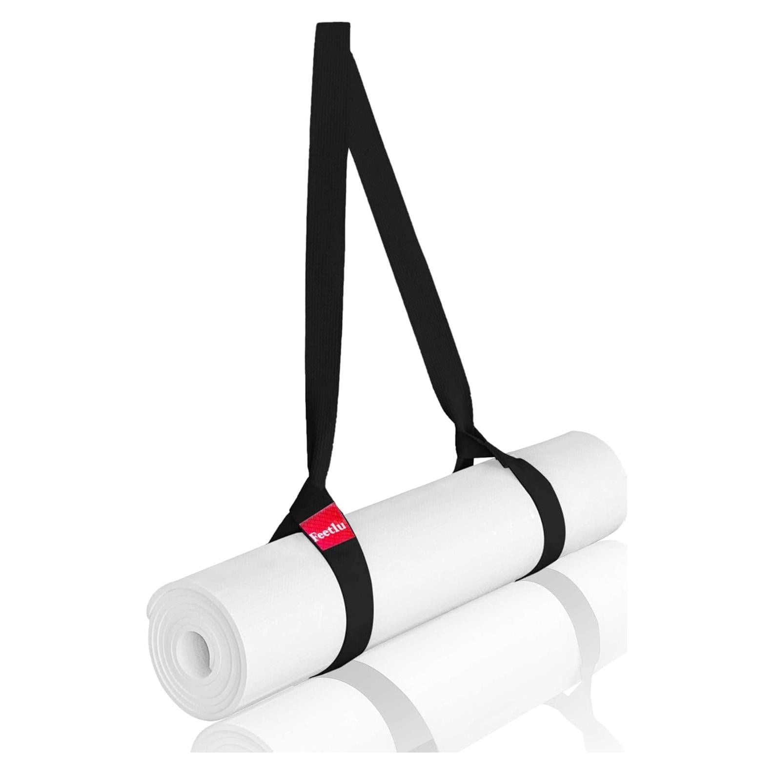 Correa de Yoga Feetlu 2 en 1 Ajustable Algodón Negro