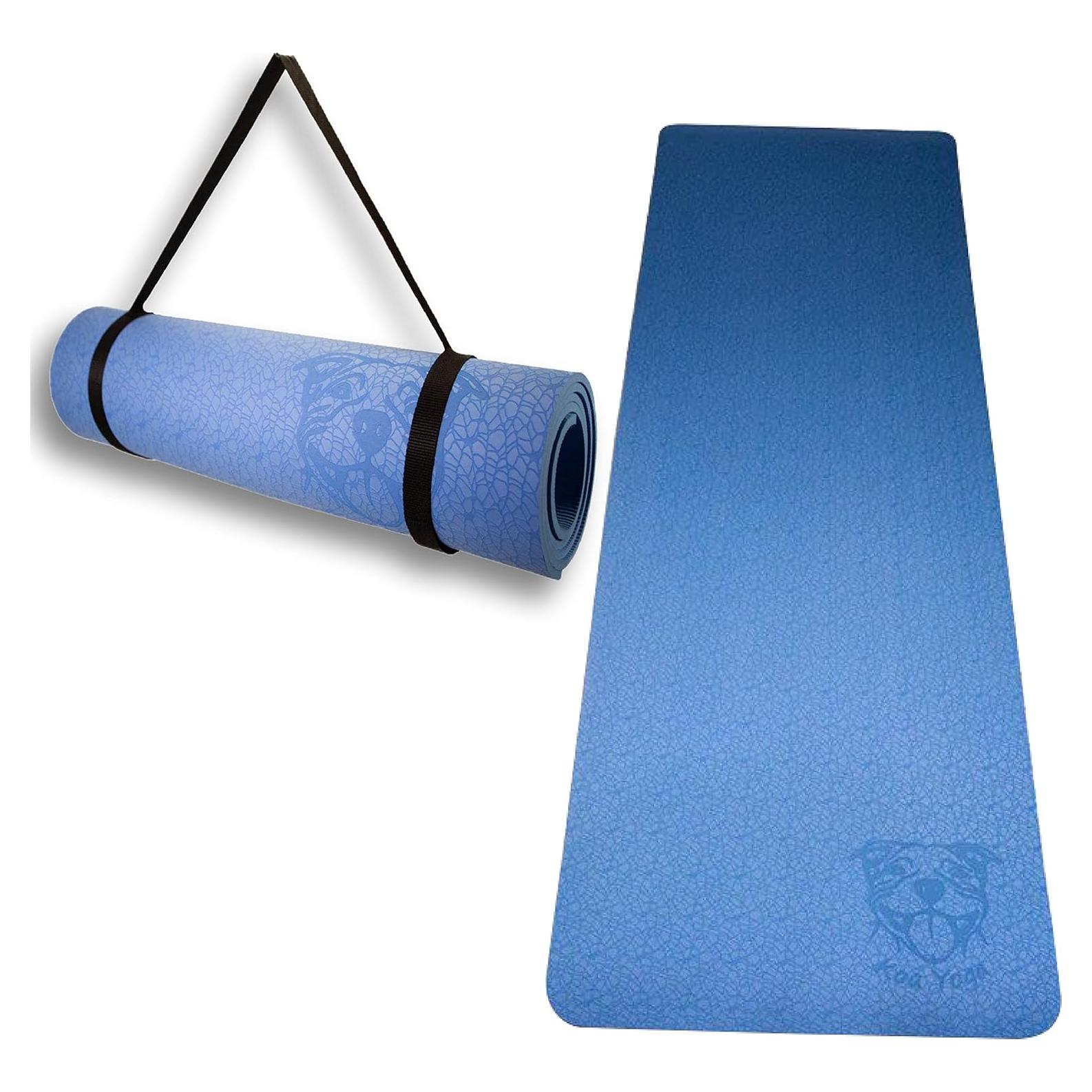 Esterilla de Yoga Koa TPE Antideslizante 1.83m Azul