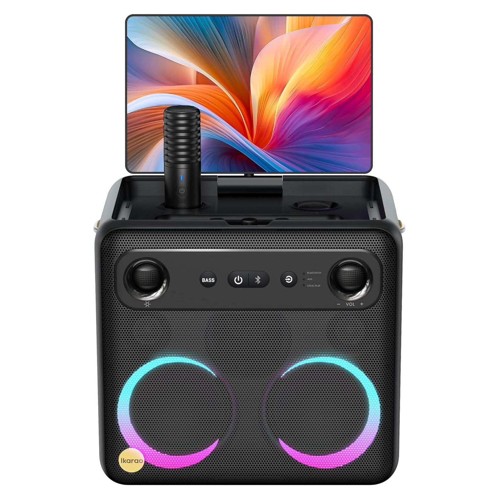 Máquina de Karaoke Ikarao Break X2 300W 2 Micrófonos