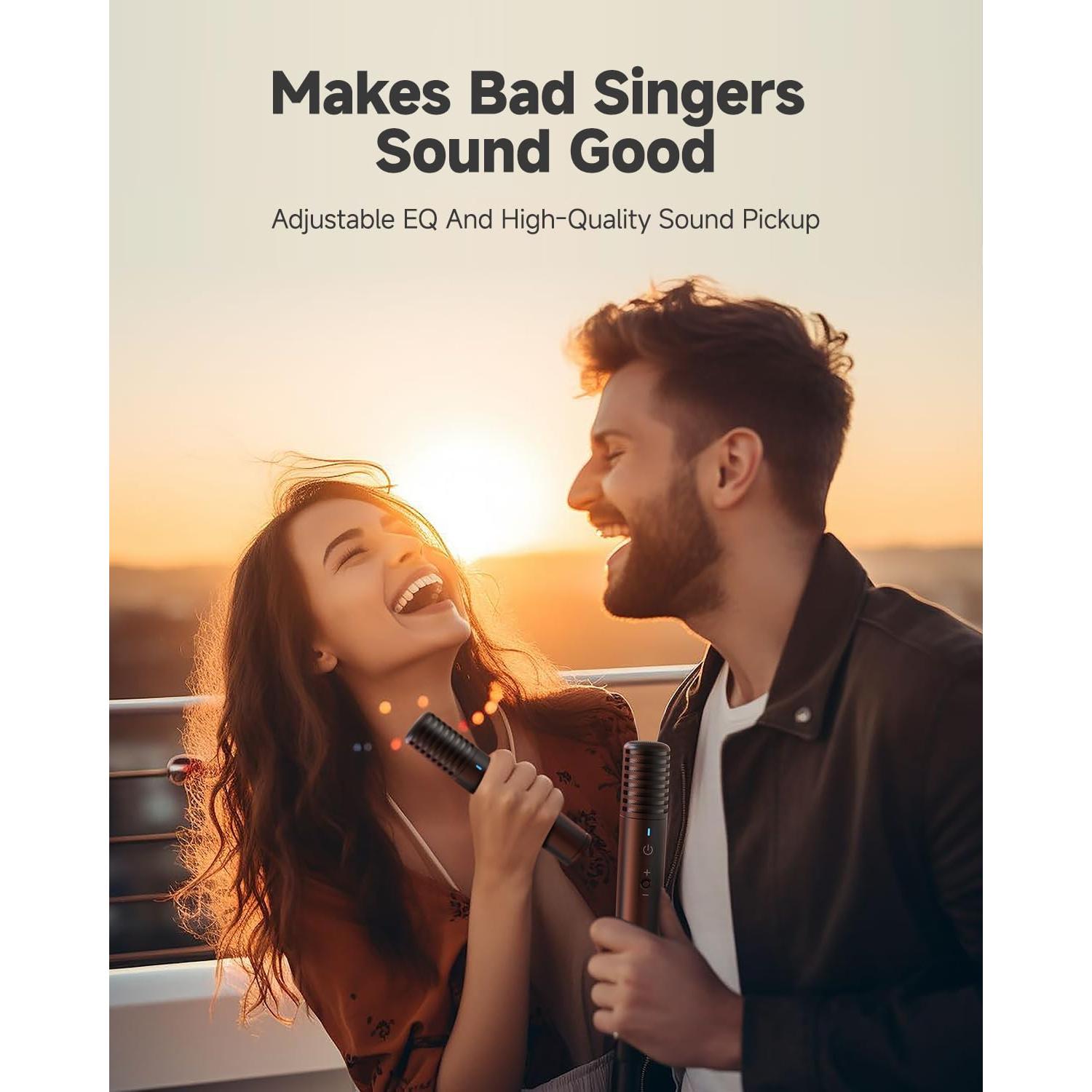 Máquina de Karaoke Ikarao Break X2 300W 2 Micrófonos