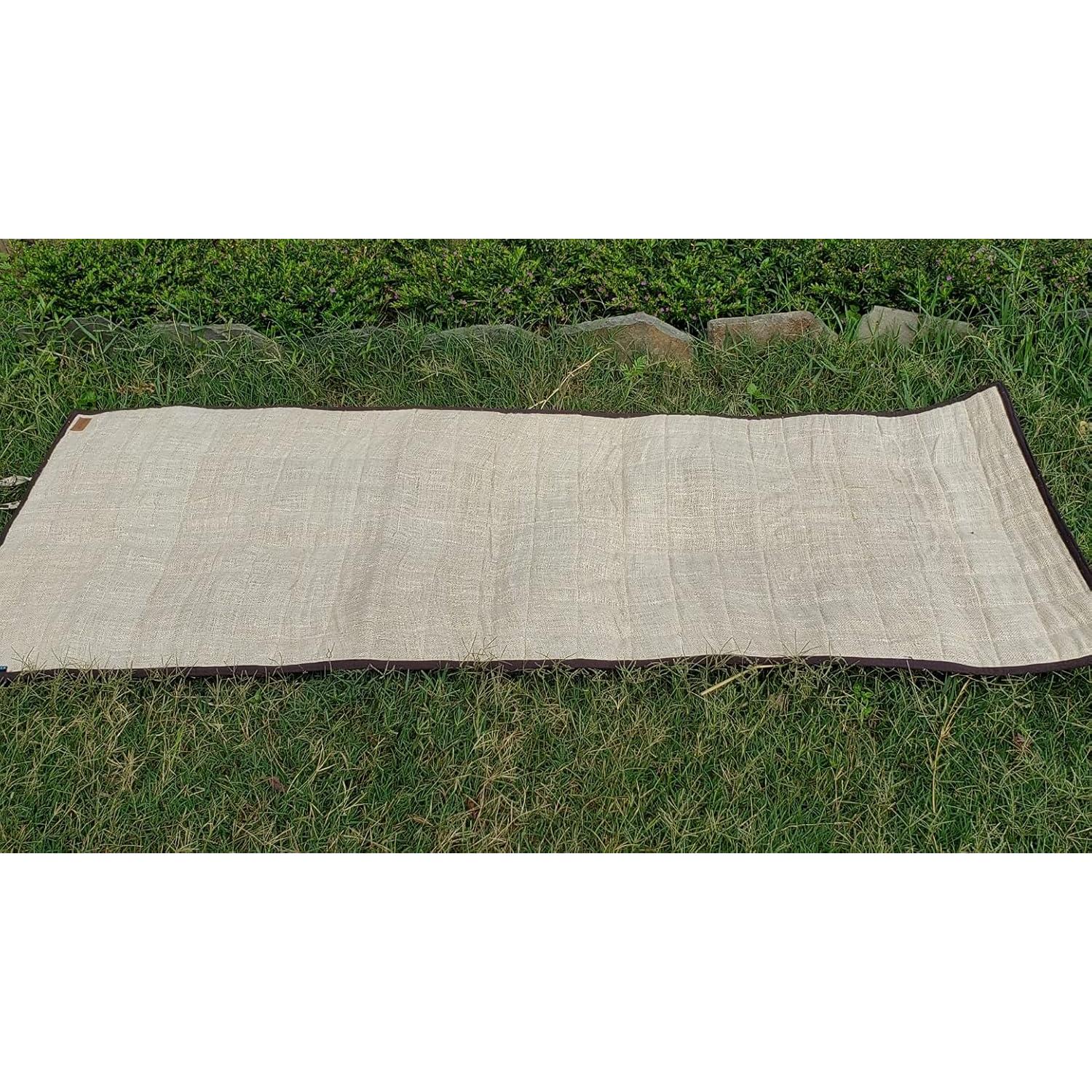 Alfombrilla de Yoga KHUSI de Cañamo Orgánico Extra Gruesa