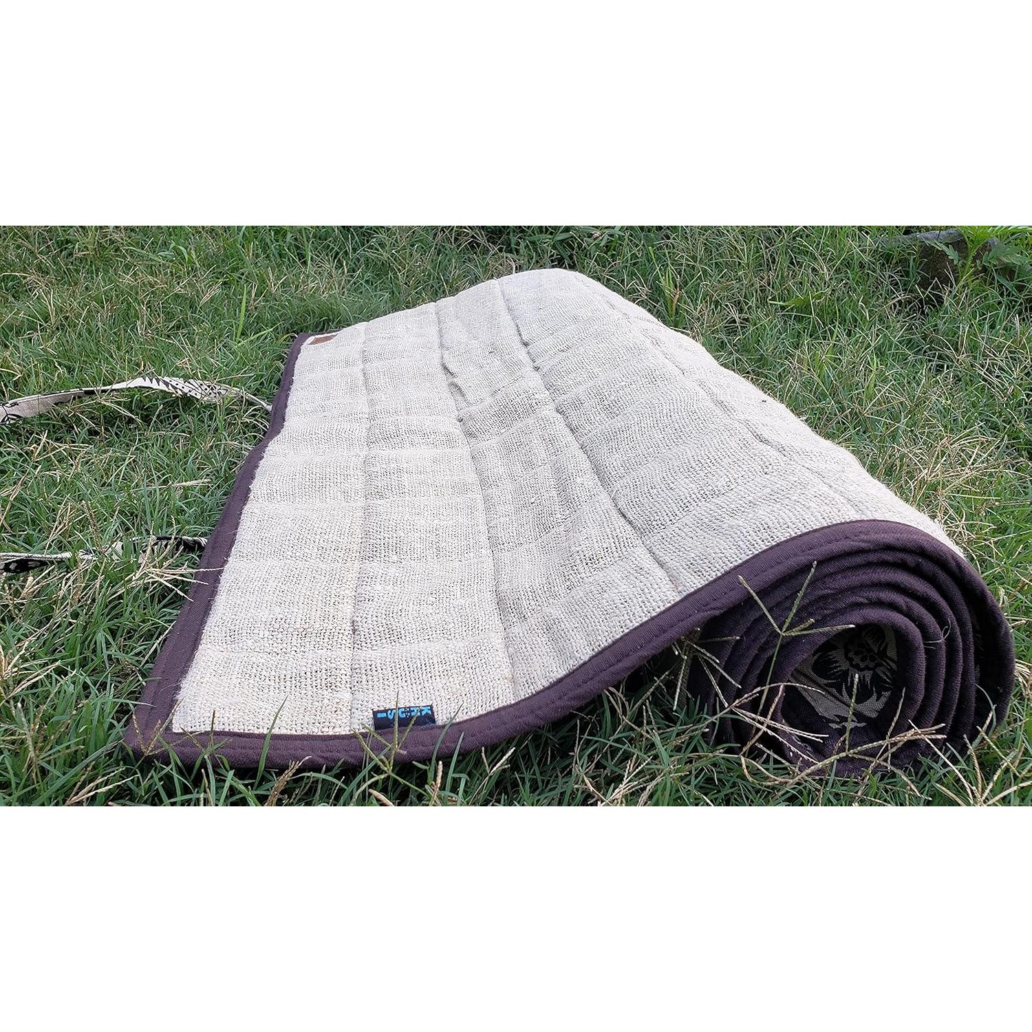 Alfombrilla de Yoga KHUSI de Cañamo Orgánico Extra Gruesa