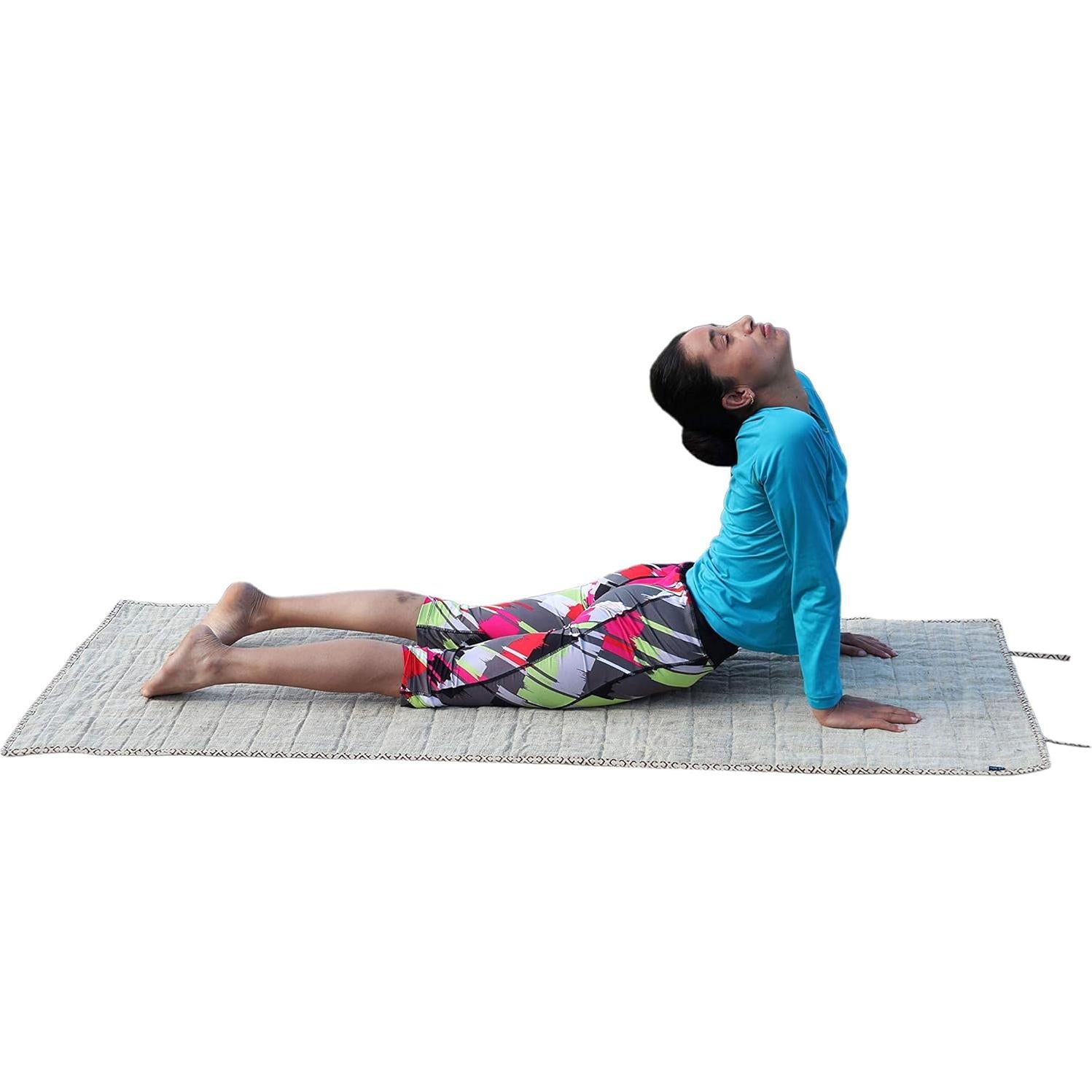 Alfombrilla de Yoga KHUSI de Cañamo Orgánico Extra Gruesa