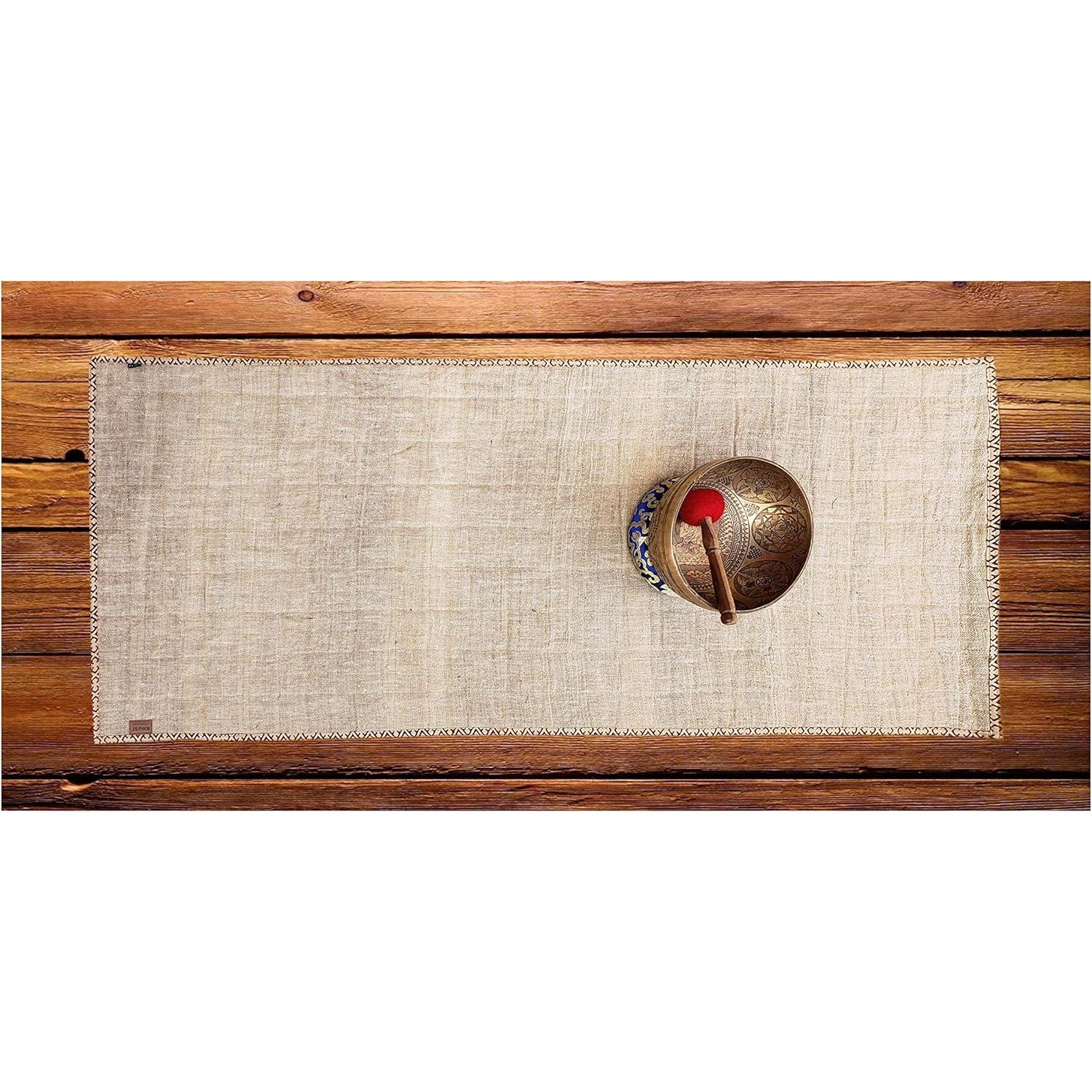 Alfombrilla de Yoga KHUSI de Cañamo Orgánico Extra Gruesa