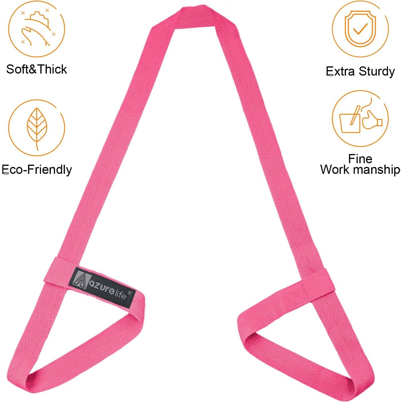 Correa para Esteras de Yoga Rosa - Ajustable y Eco Amigable