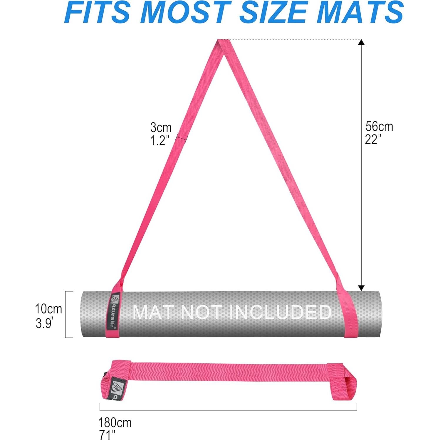 Correa para Esteras de Yoga Rosa - Ajustable y Eco Amigable