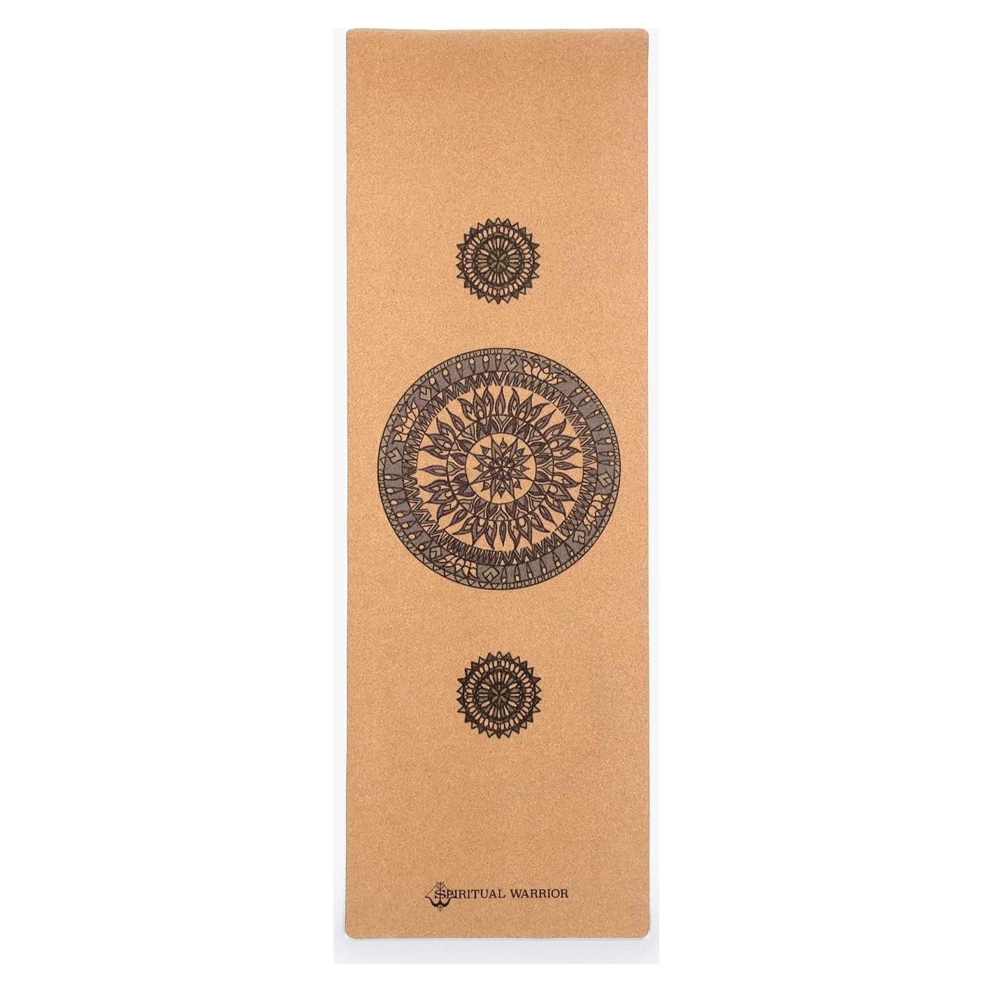 Alfombrilla de Yoga de Corcho Shakti Warrior Mandala 183x61cm