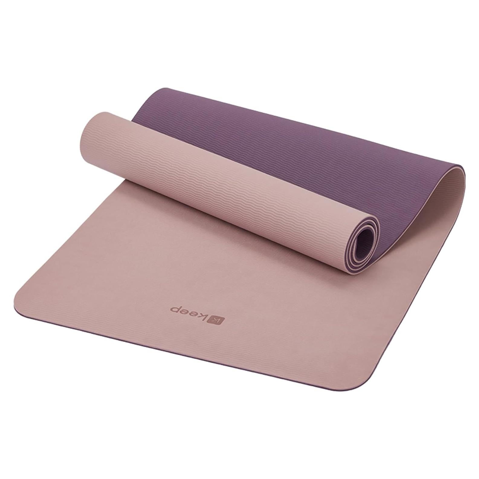 Mata de Yoga Antideslizante KEEP 183x61cm TPE 7mm Rosa