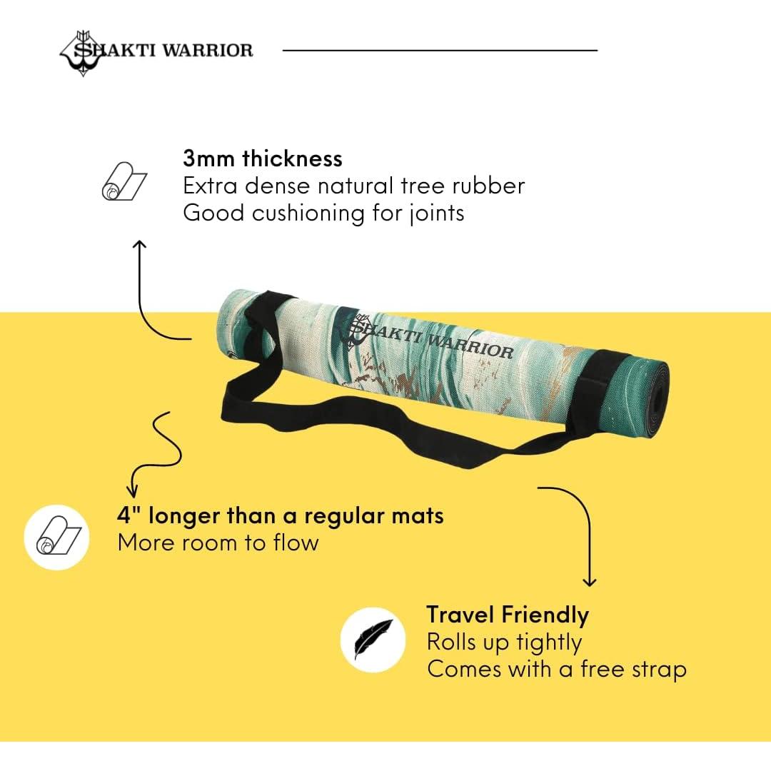 Alfombrilla de Yoga Ecológica Shakti Warrior Anahata 182.8x61cm