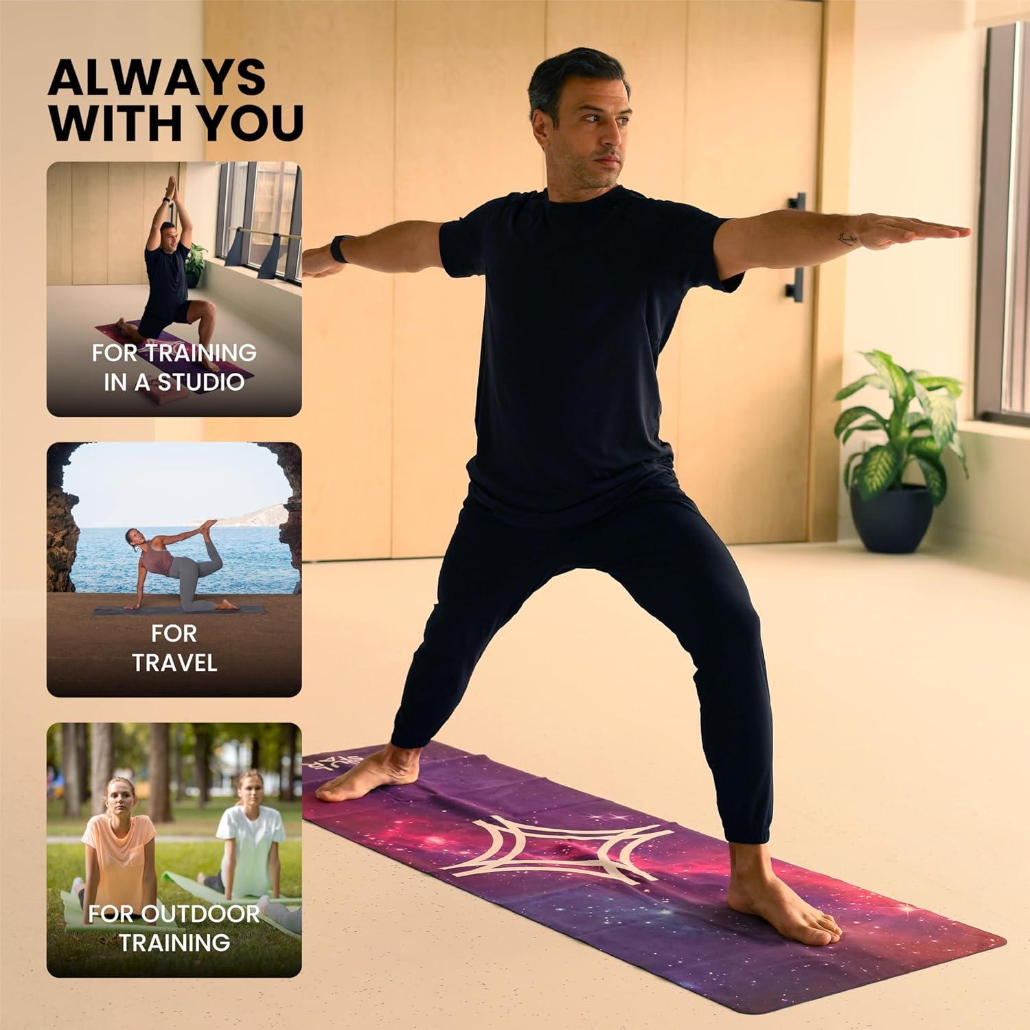 Esterilla de Yoga Plegable Soul Star 1.5mm Suede Antideslizante