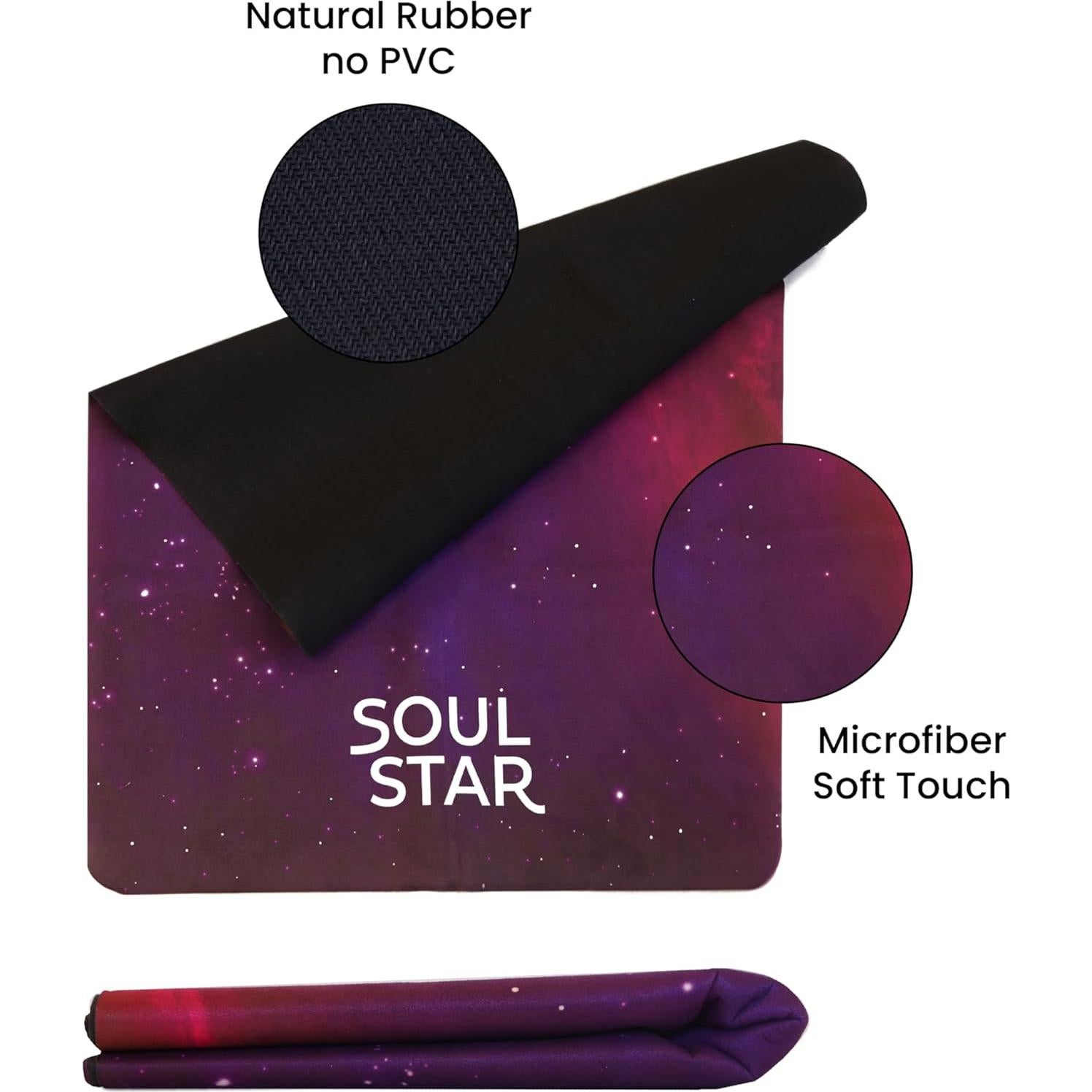 Esterilla de Yoga Plegable Soul Star 1.5mm Suede Antideslizante