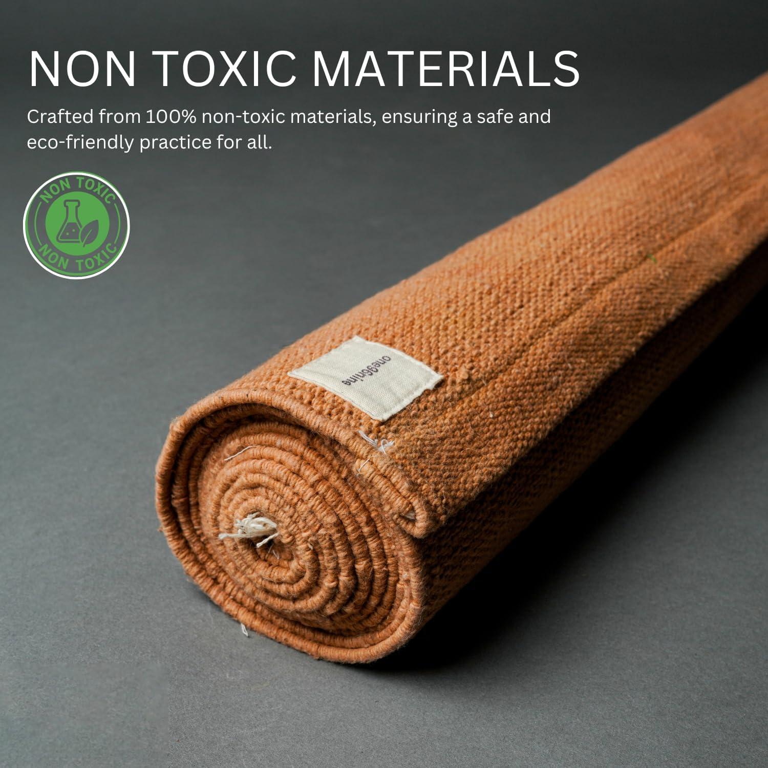 Alfombrilla de Yoga Natural ONE96NINE 61x183 cm Ecológica Antideslizante