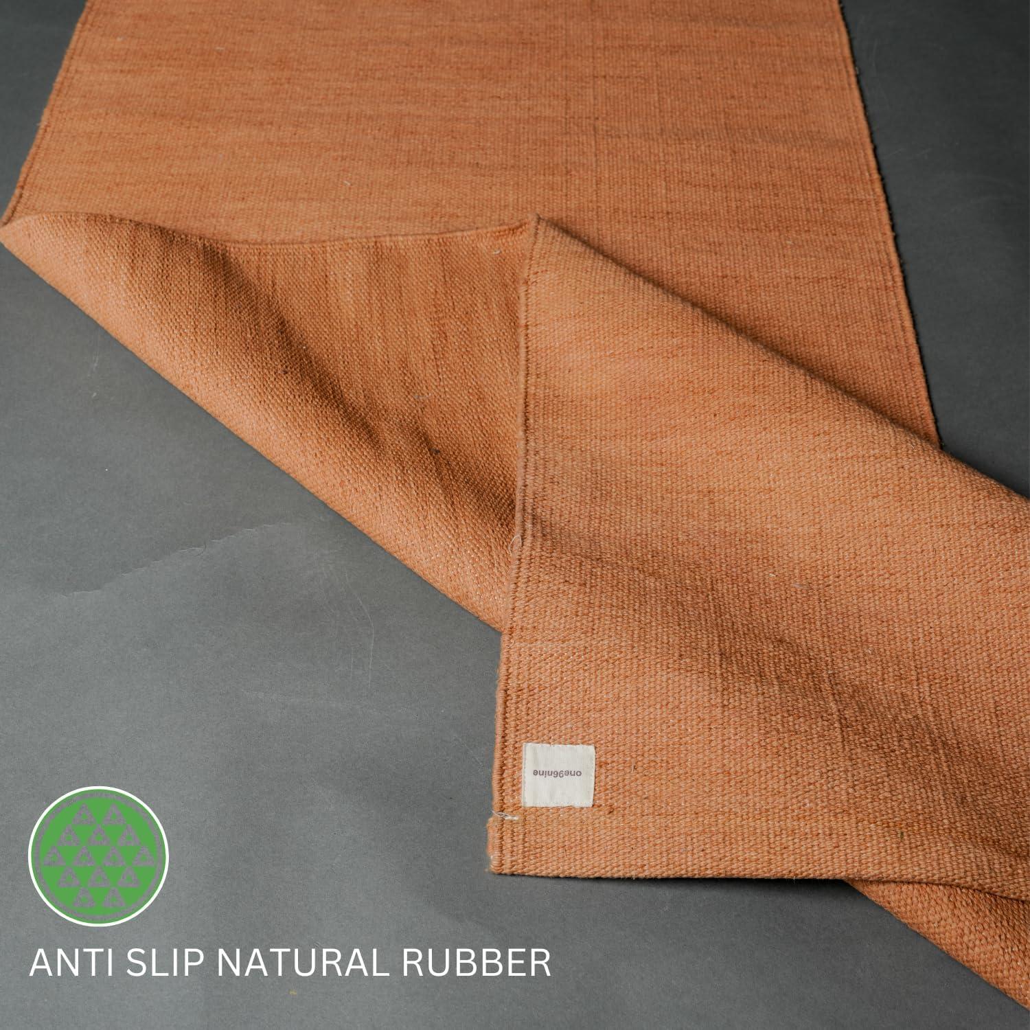 Alfombrilla de Yoga Natural ONE96NINE 61x183 cm Ecológica Antideslizante