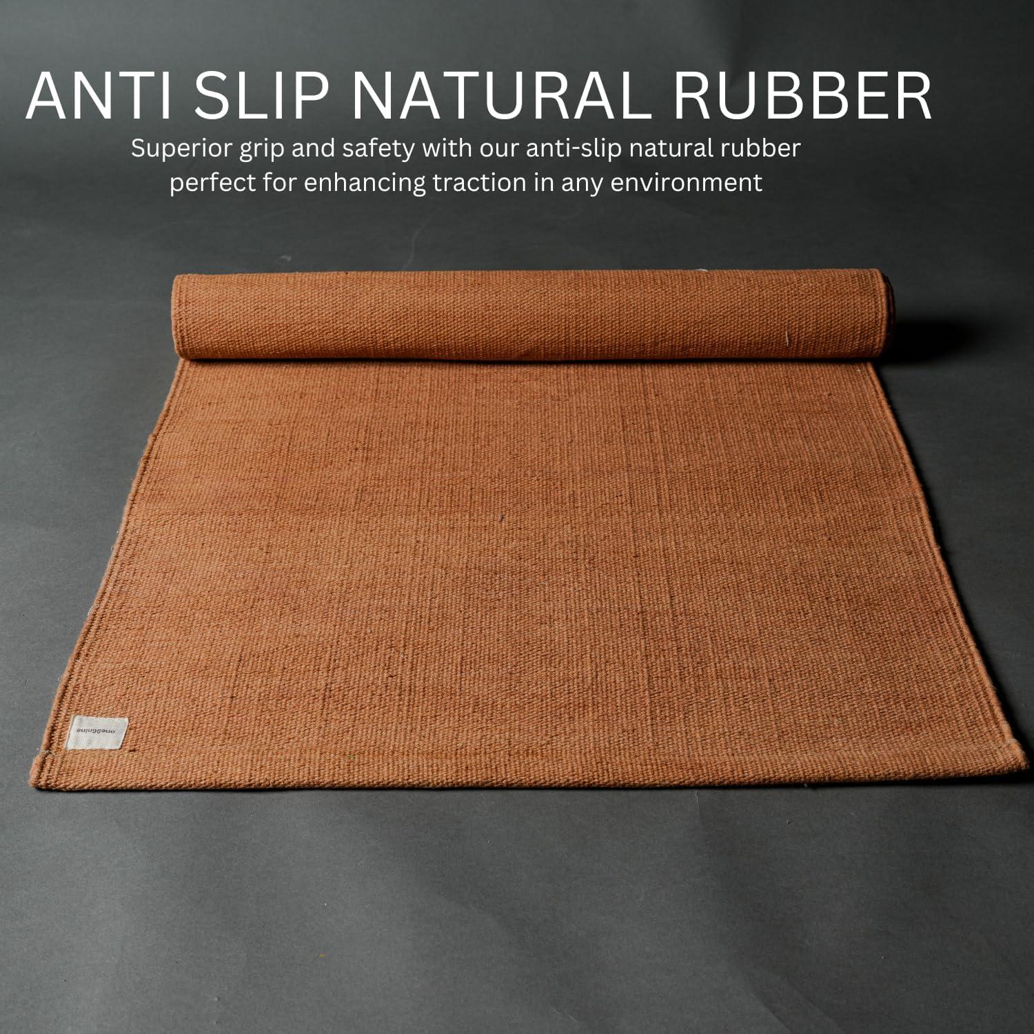 Alfombrilla de Yoga Natural ONE96NINE 61x183 cm Ecológica Antideslizante