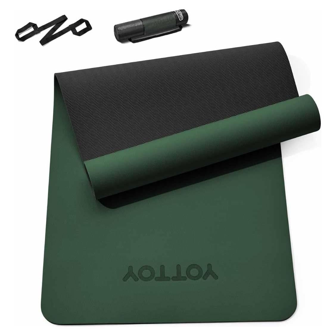 Esterilla de Yoga YOTTOY Verde Antideslizante 182.88x60.96cm