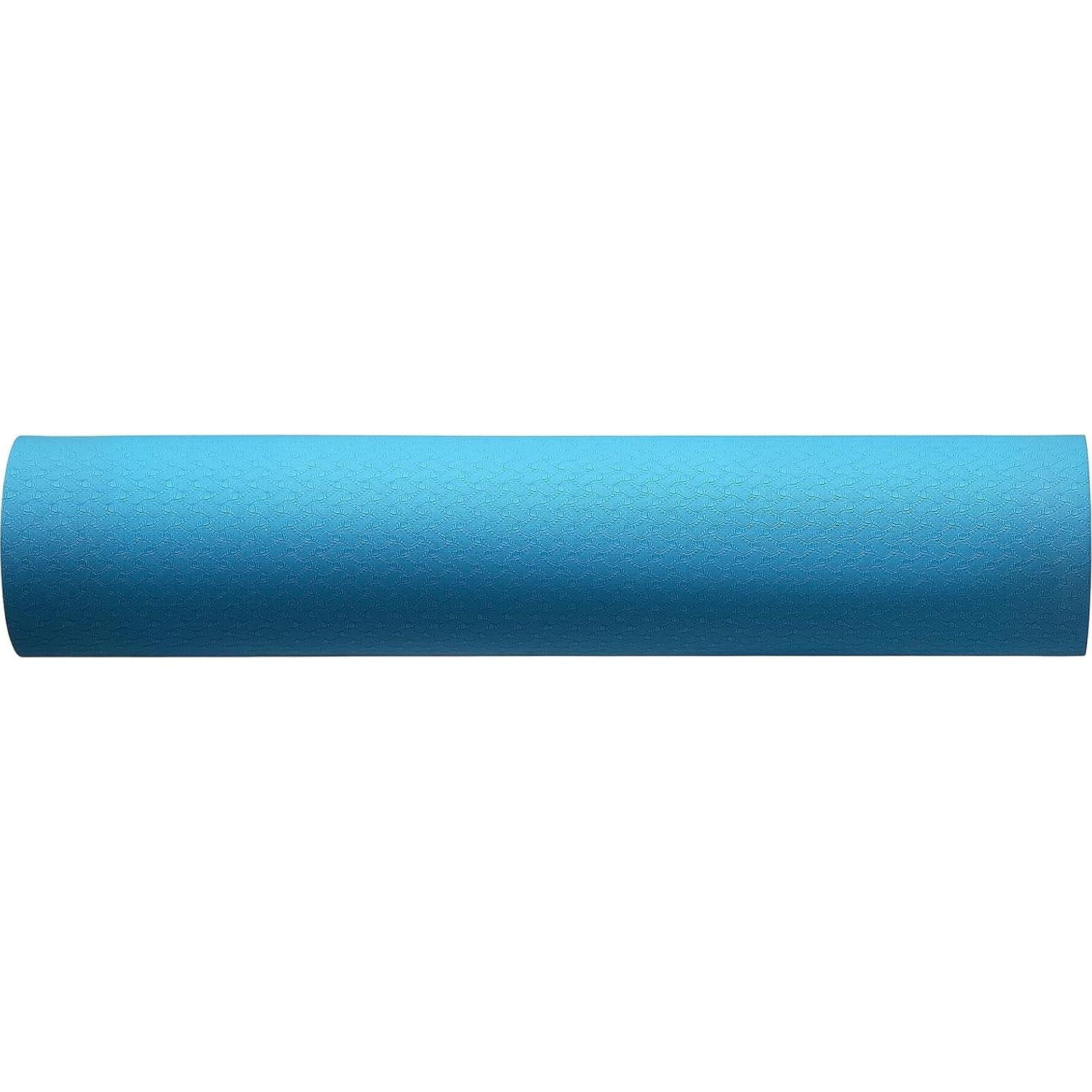 Alfombrilla de Yoga Amazon Basics TPE 186.9x61 cm Aqua