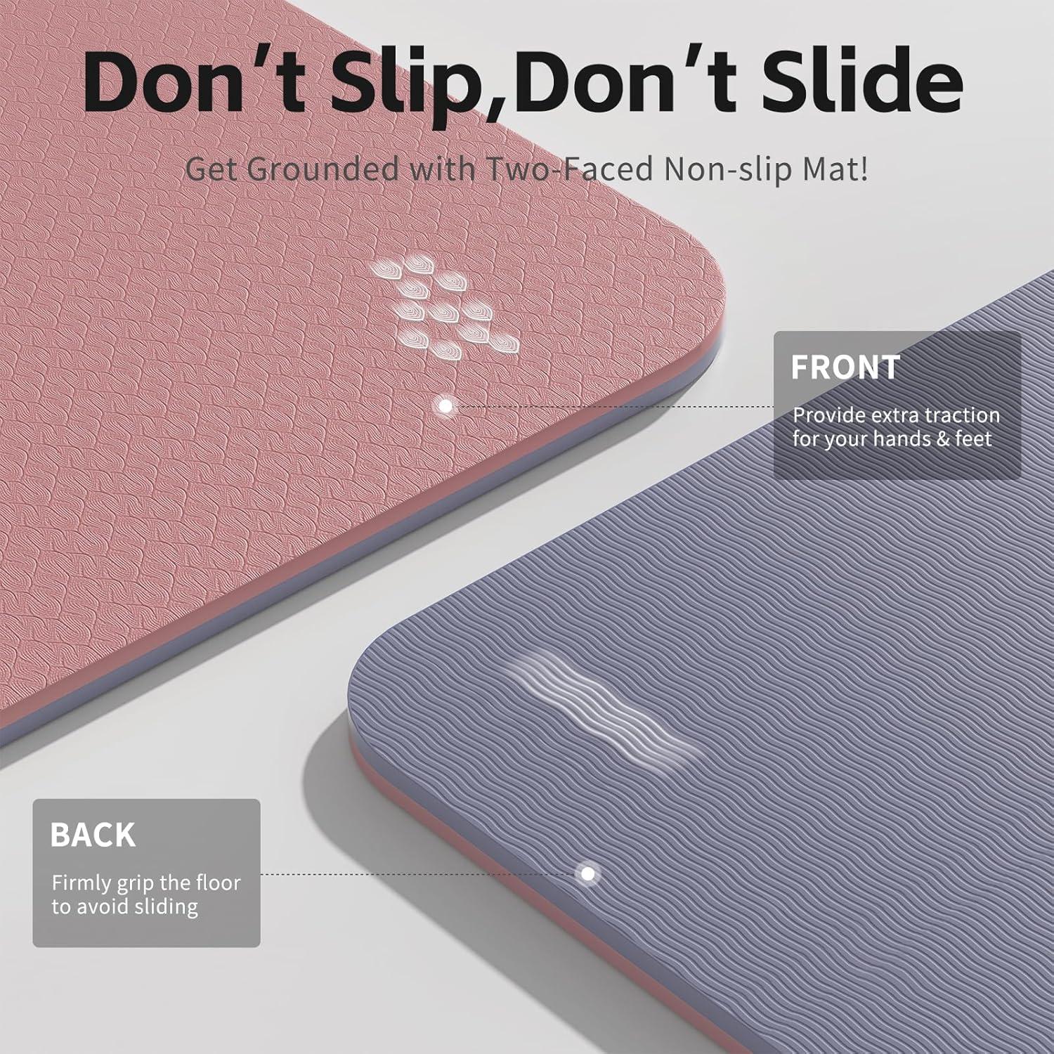 Alfombrilla de Yoga PAIDU 183x61cm 8mm Antideslizante TPE