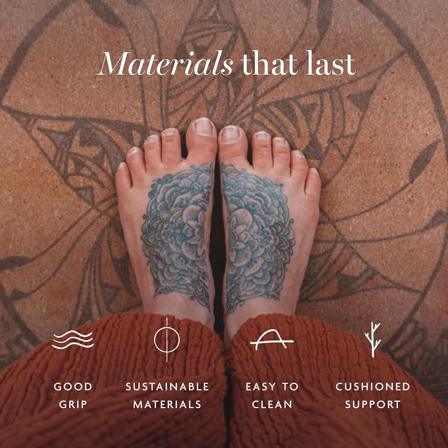 Alfombrilla de Yoga de Corcho Shakti Warrior 182.88x60.96cm Antideslizante