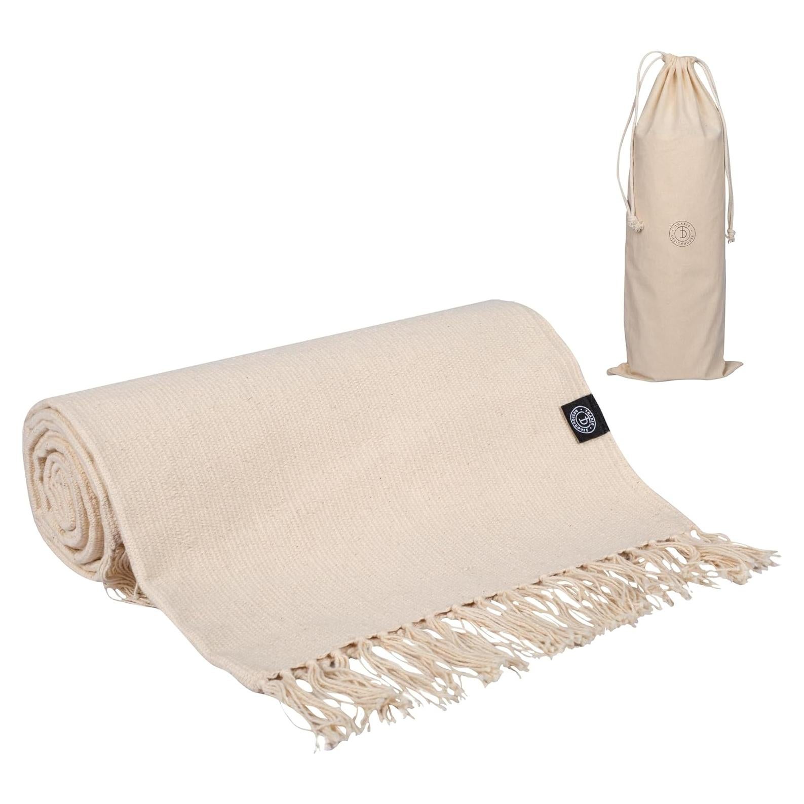 Esterilla de Yoga Tharie Algodón Orgánico 196x70 cm Antideslizante