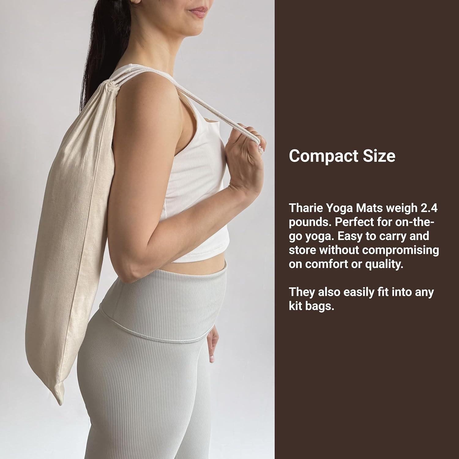 Esterilla de Yoga Tharie Algodón Orgánico 196x70 cm Antideslizante