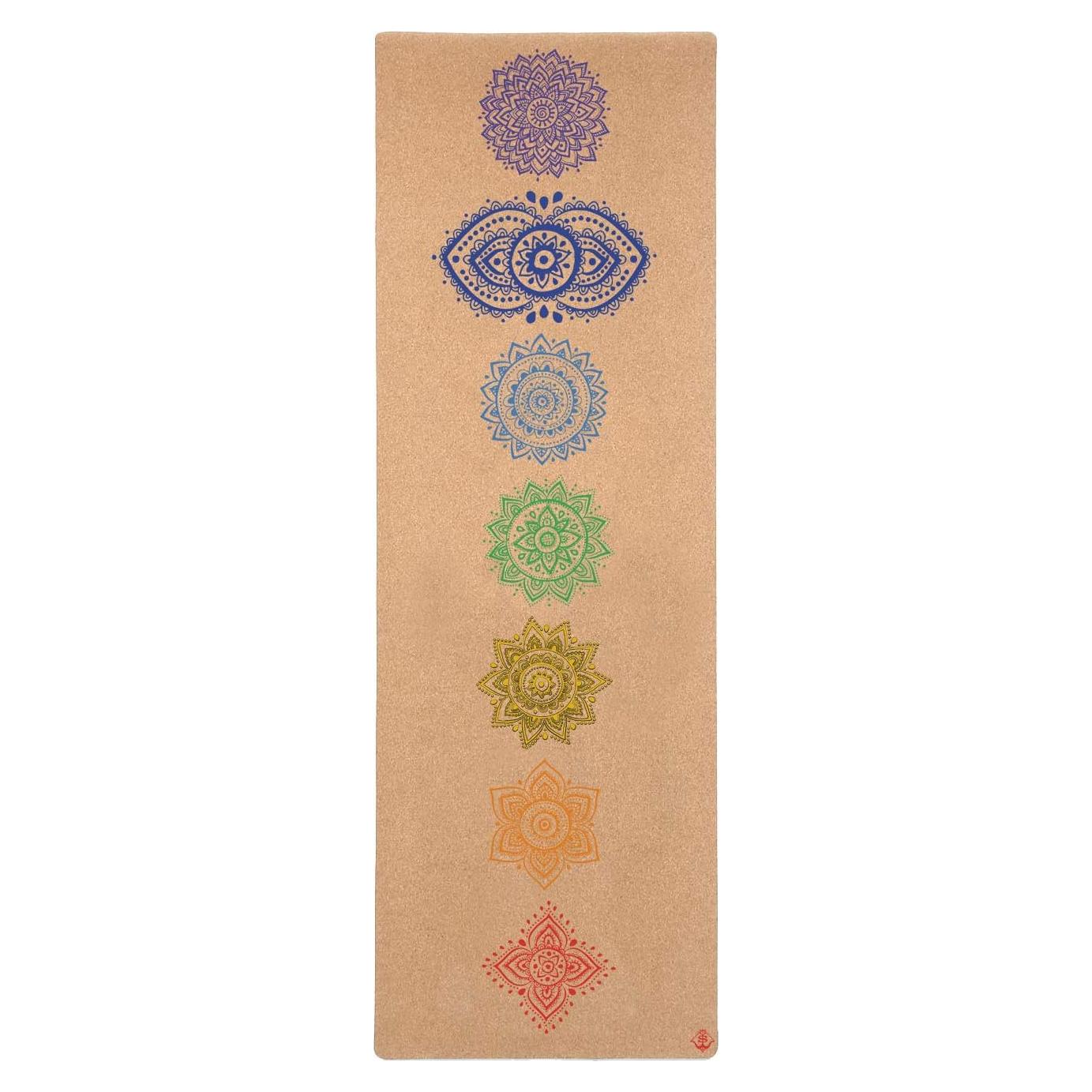 Alfombrilla de Yoga de Corcho Shakti Warrior Chakra 182x61cm