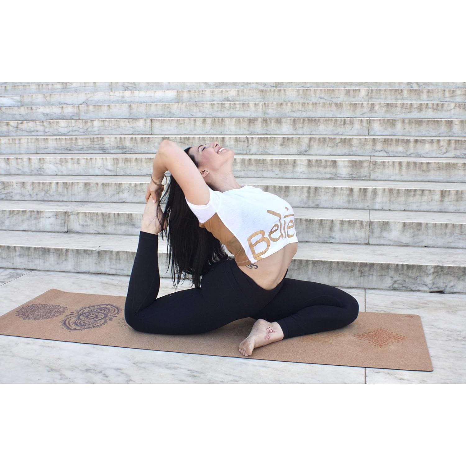 Alfombrilla de Yoga de Corcho Shakti Warrior Chakra 182x61cm