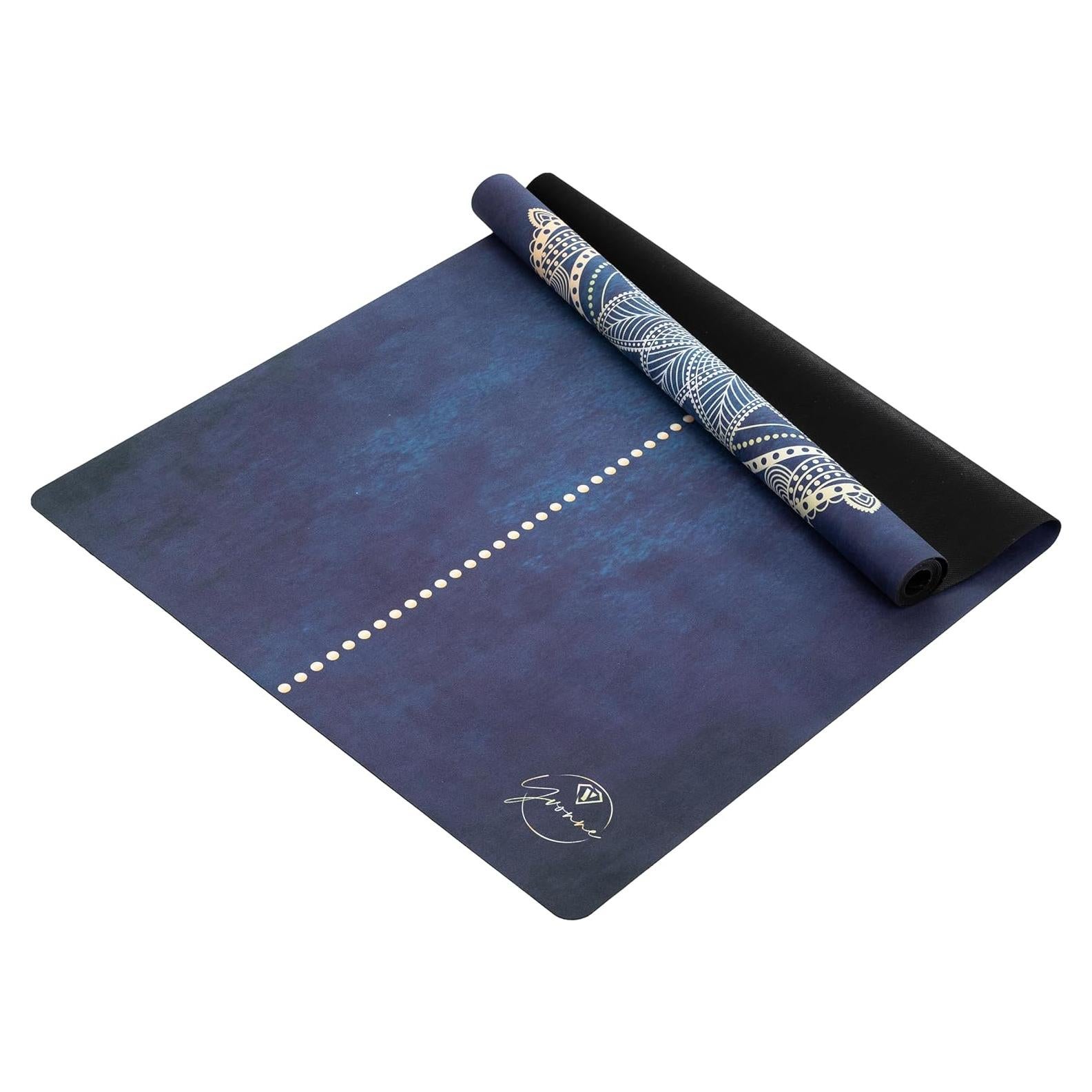 Alfombrilla de Yoga de Viaje Yvonne 1.5mm Antideslizante Azul