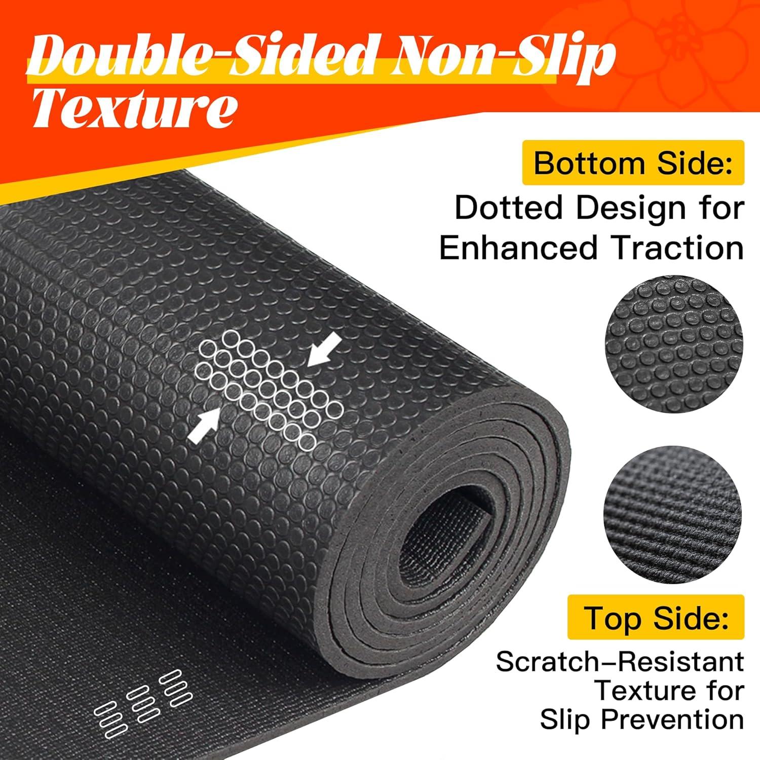 Alfombrilla de Ejercicio VTORY 182x122cm Antideslizante 8mm