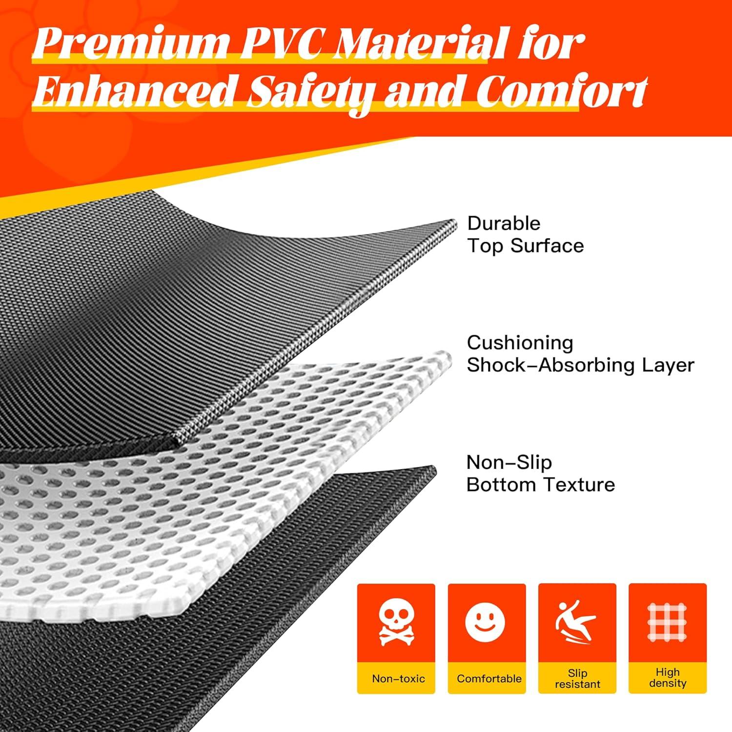 Alfombrilla de Ejercicio VTORY 182x122cm Antideslizante 8mm