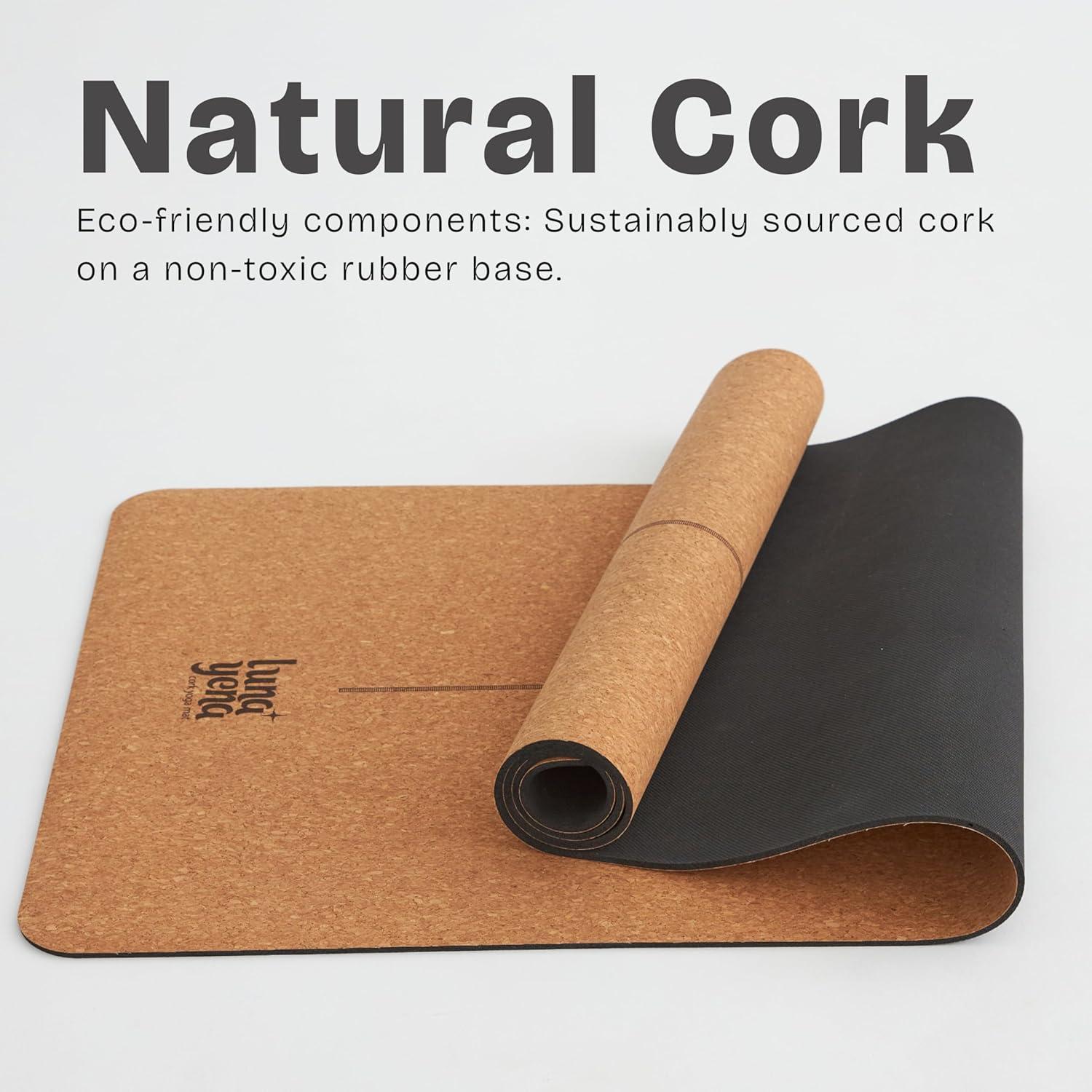 Alfombrilla de Yoga Ecológica LunaYena Corcho 182.88x60.96cm
