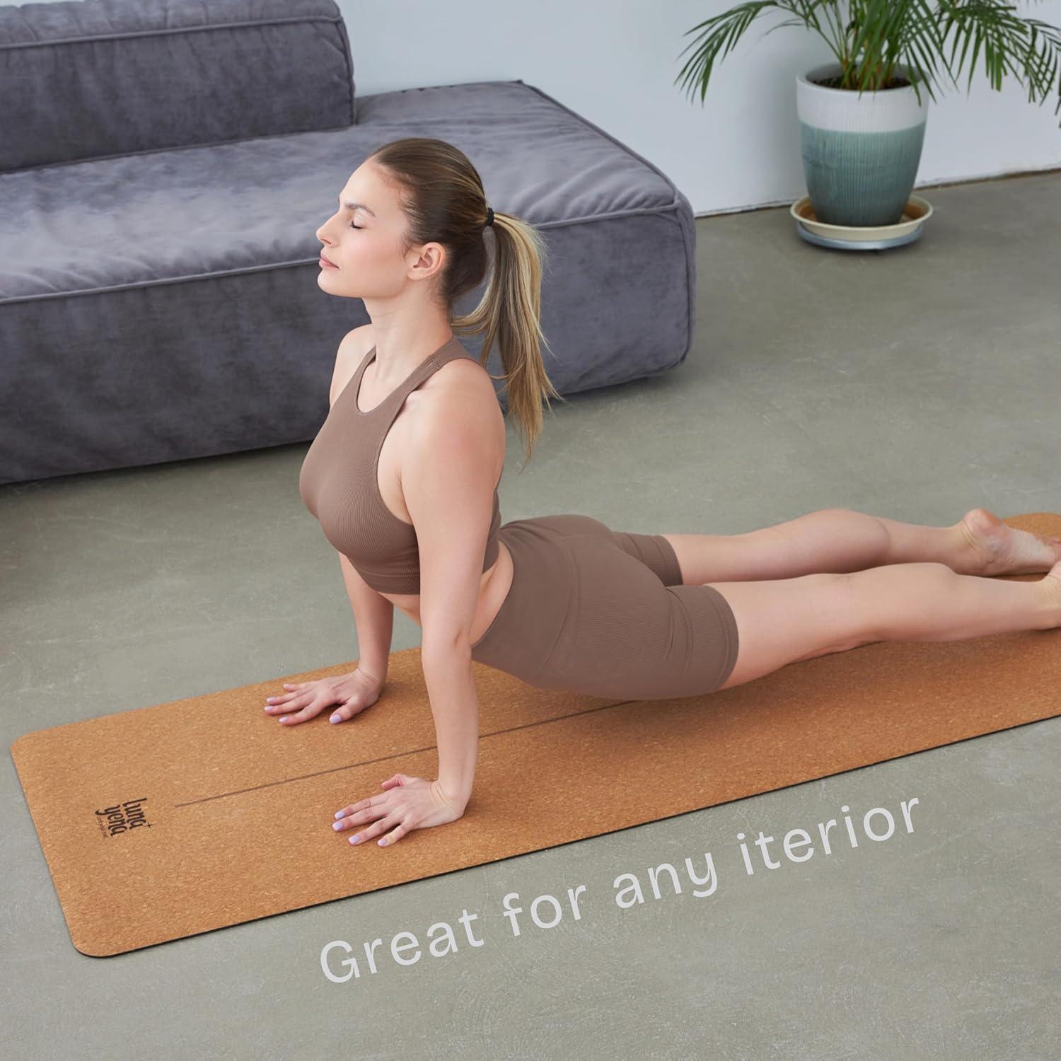 Alfombrilla de Yoga Ecológica LunaYena Corcho 182.88x60.96cm