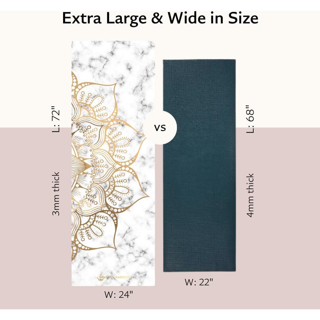 Alfombrilla de Yoga Antideslizante Shakti Warrior Loto 182x61cm