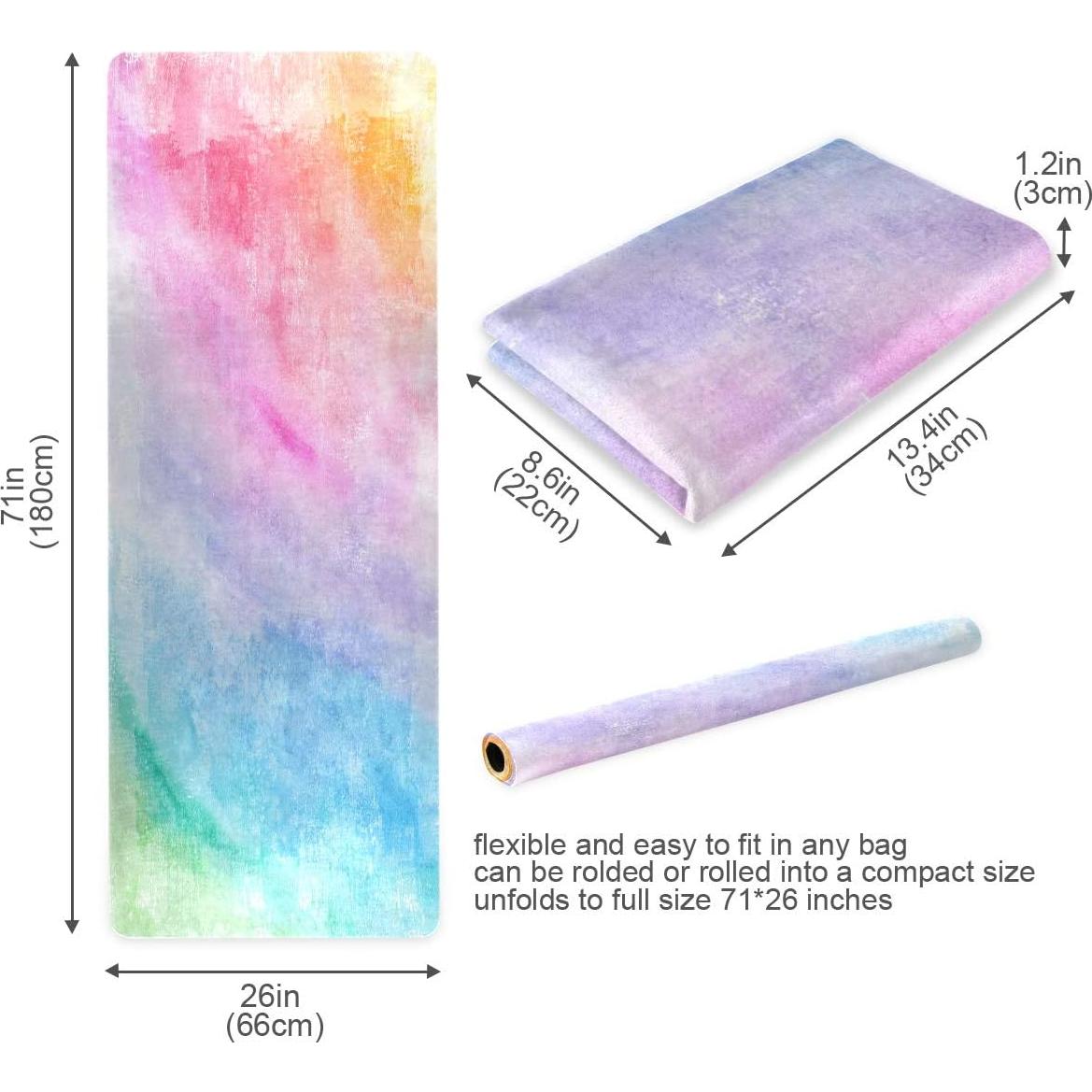 Esterilla de Yoga Antideslizante Qilmy 180x66cm Ecológica