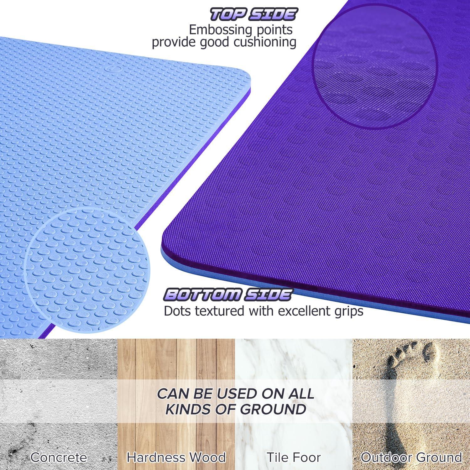 Esterilla de Yoga Extra Gruesa JELS 10MM Antideslizante TPE