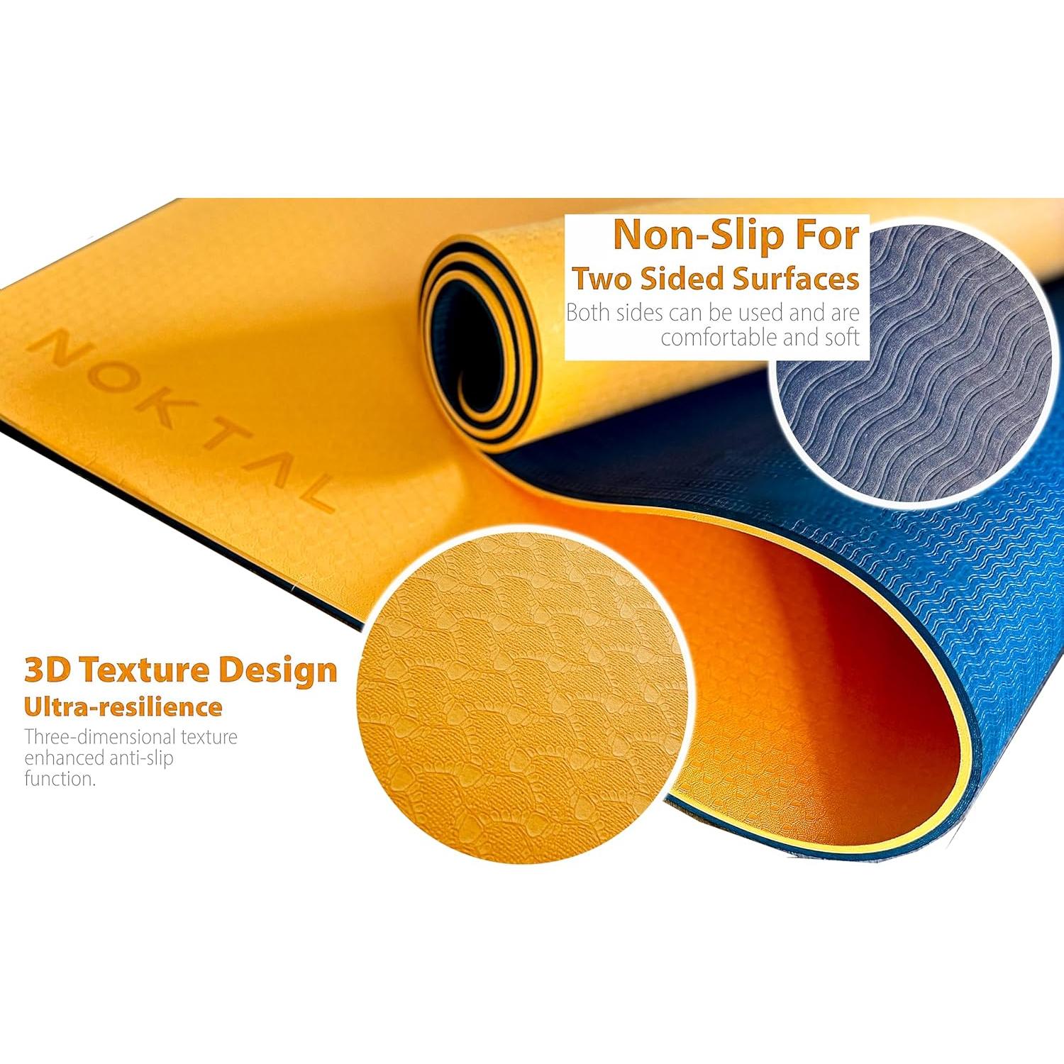 Esterilla de Yoga Ecológica NOKTAL Pro 182.88x60.96cm 8mm Antideslizante