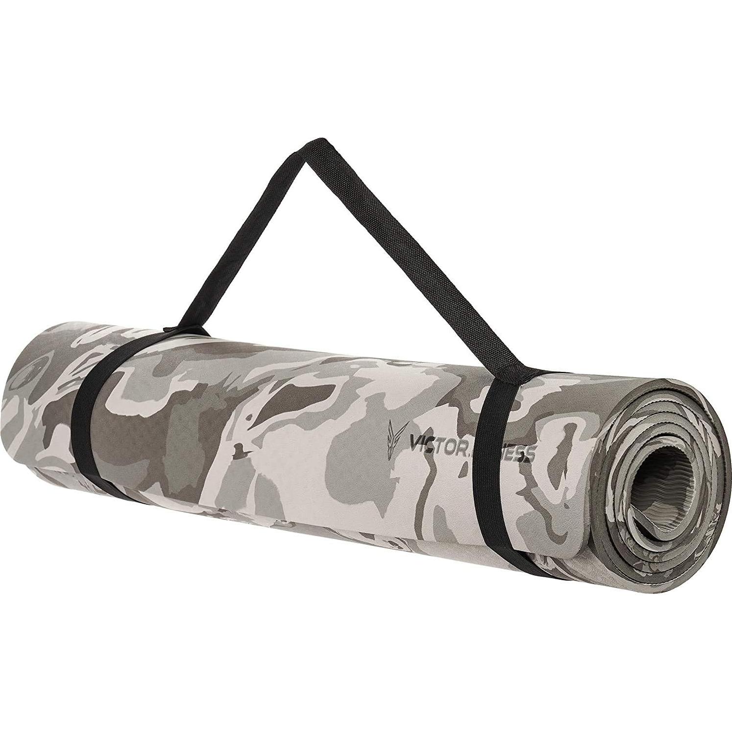 Alfombrilla de Yoga Ecológica Victor Fitness Gris 182.88x66.04cm