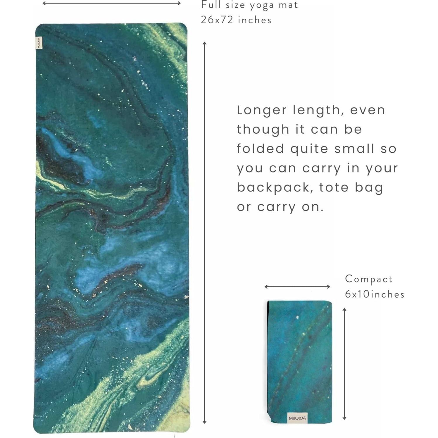 Alfombrilla de Yoga de Viaje Mikkoa 183x67.8cm Ecológica