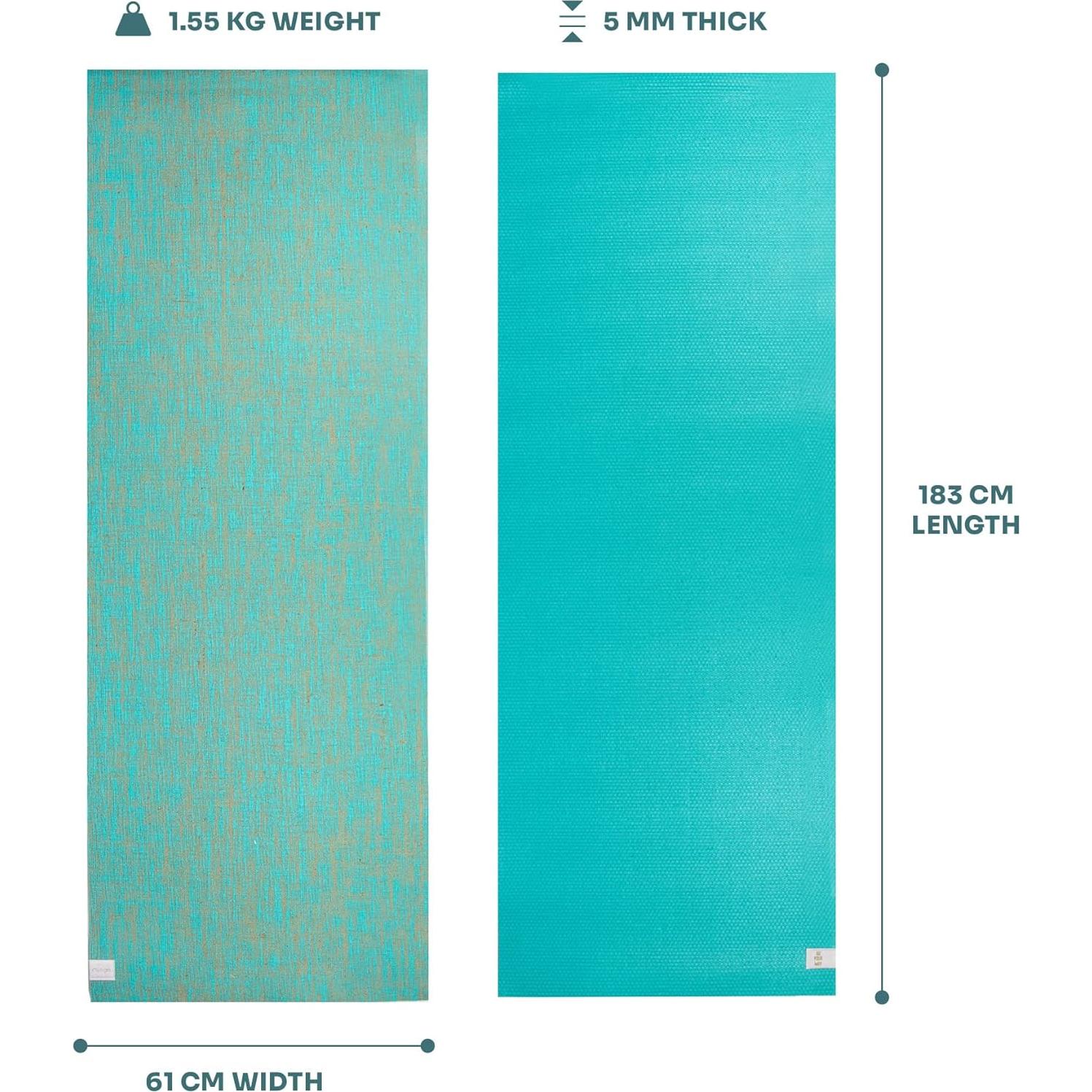 Alfombrilla de Yoga Ecológica Myga de Yute 183x61 cm 5 mm