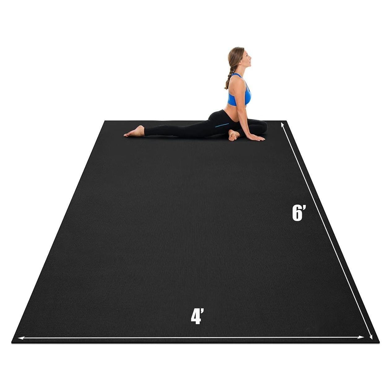 Esterilla de Yoga Goplus 2.13m x 1.52m Antideslizante 8mm