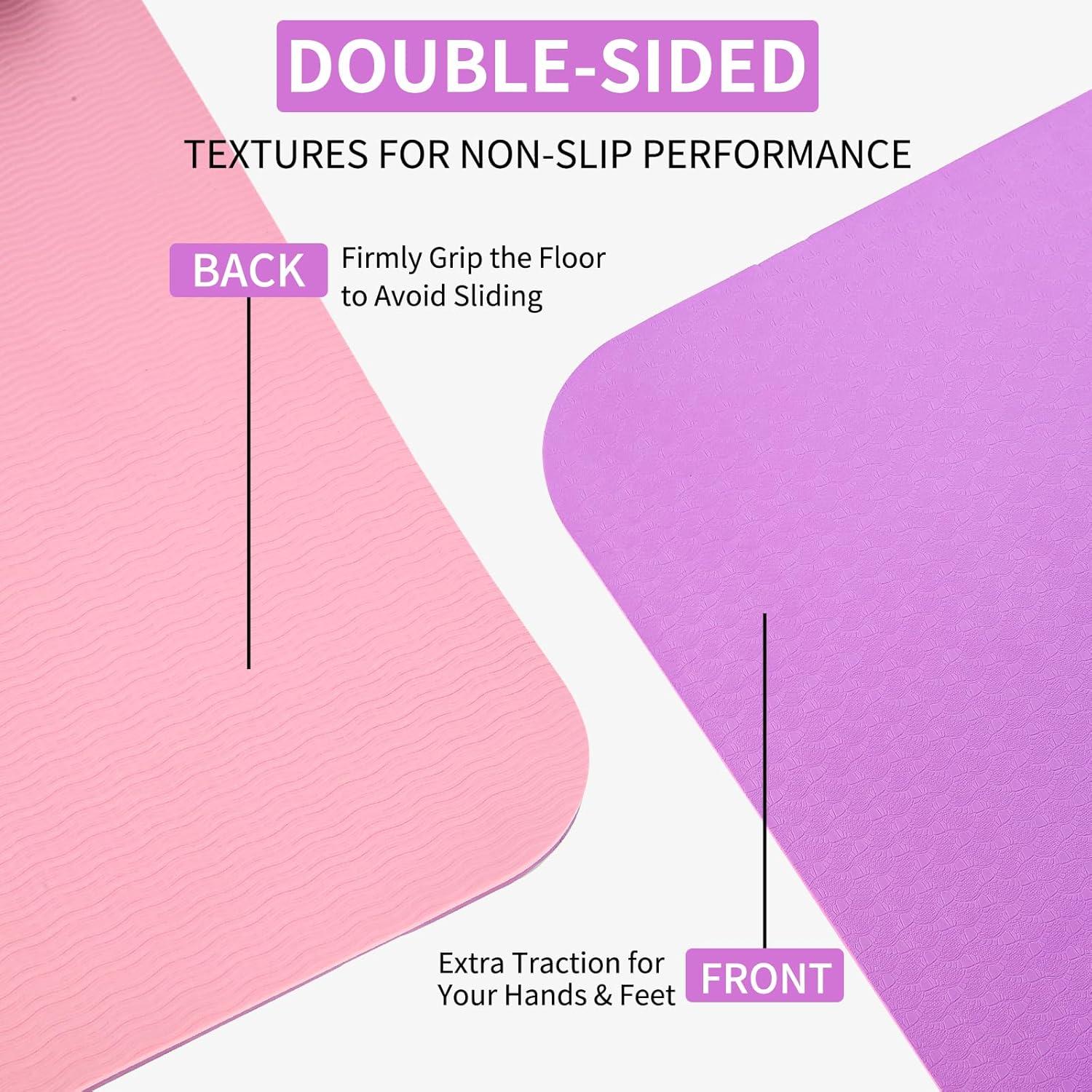 Alfombrilla de Yoga TPE 8mm Genérica Antideslizante 182x61cm