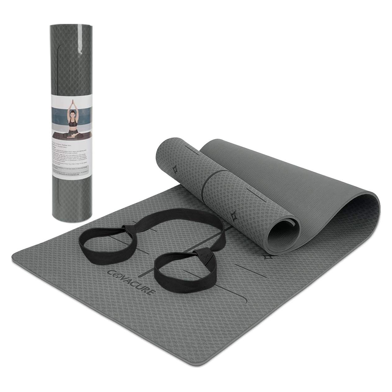 Esterilla de Yoga Antideslizante Covacure 182.88x66.04cm 8mm