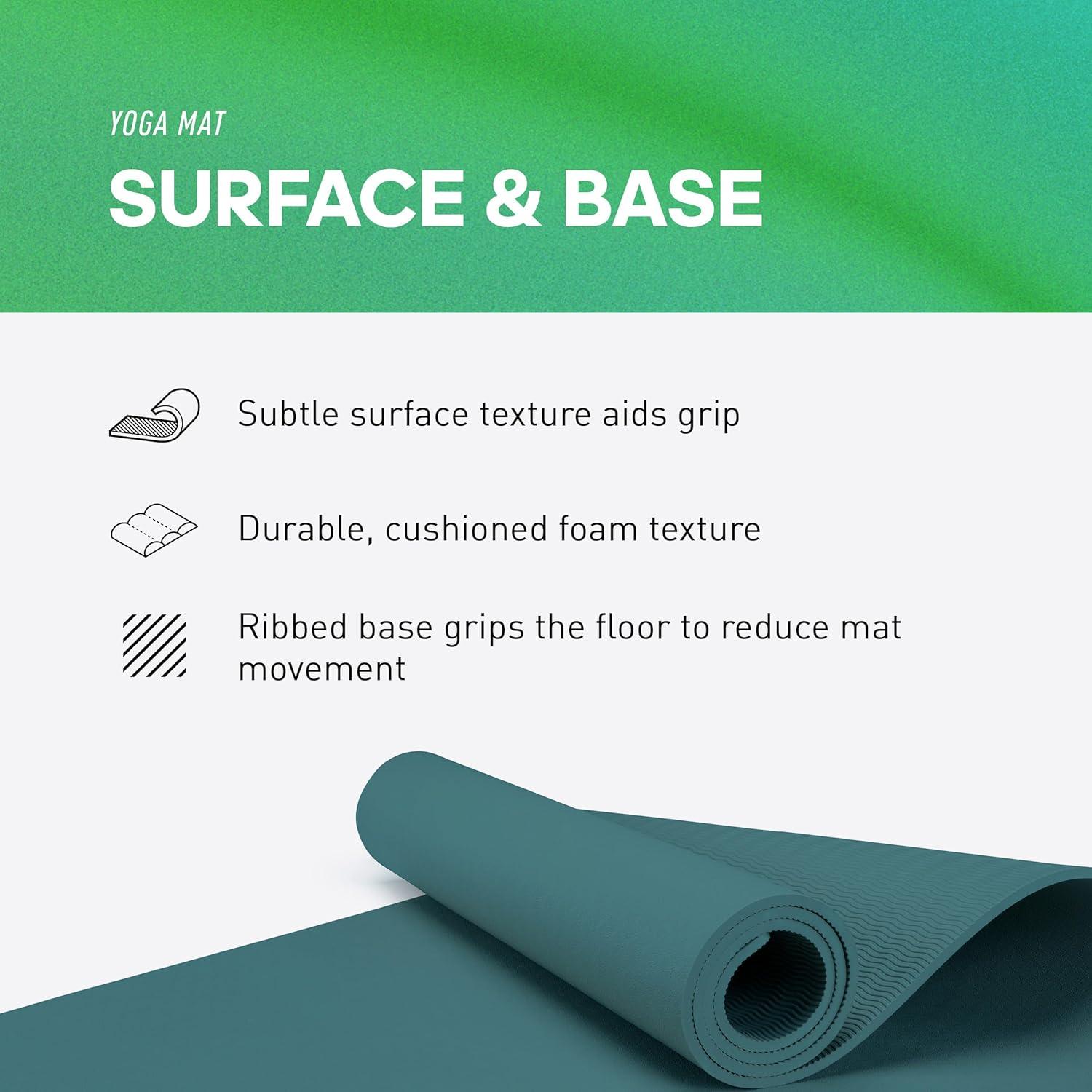 Mat de Yoga Adidas 8mm Verde Crudo Ecológico Antideslizante