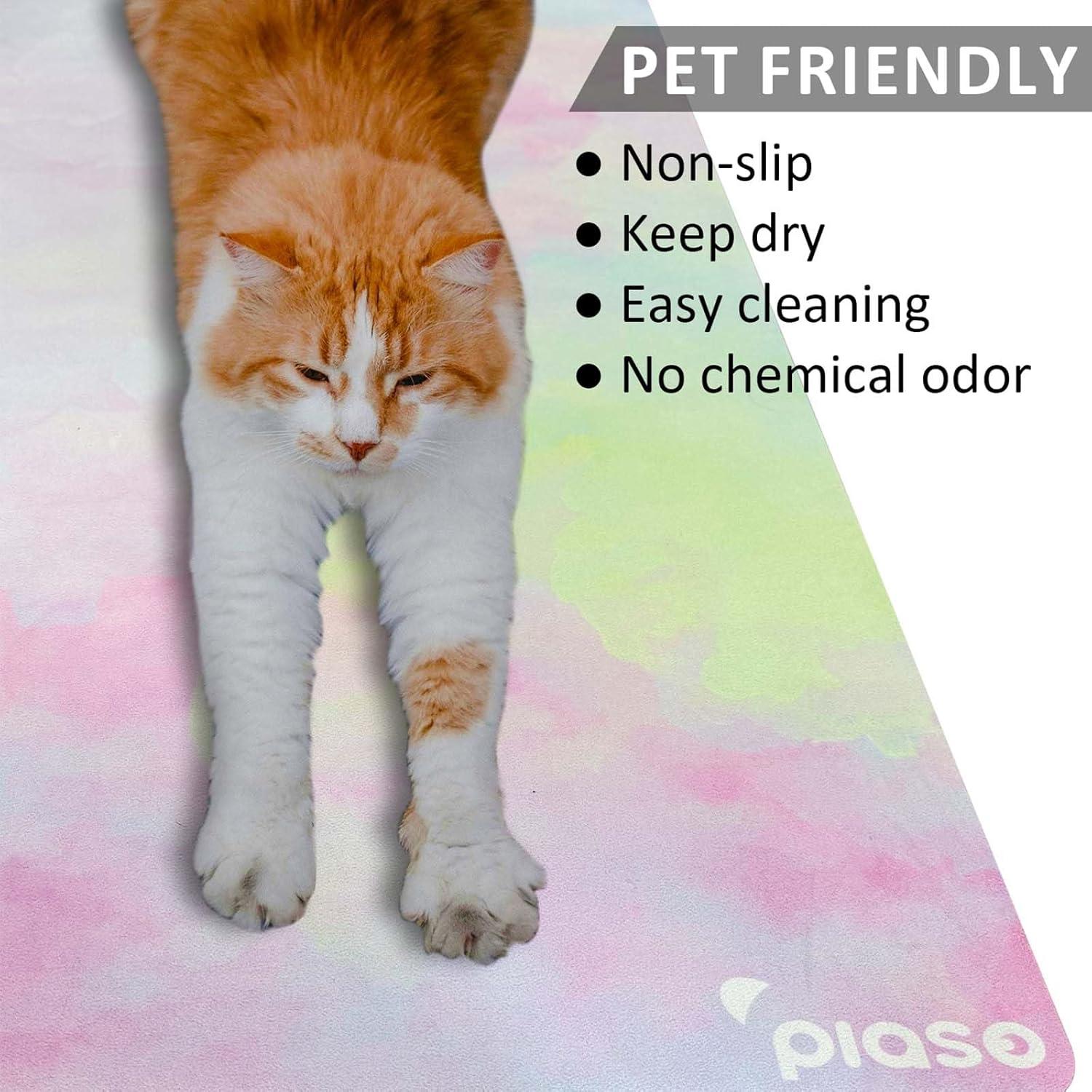 Alfombrilla de Yoga Antideslizante PIASO Rosa 1.5mm con Bolsa